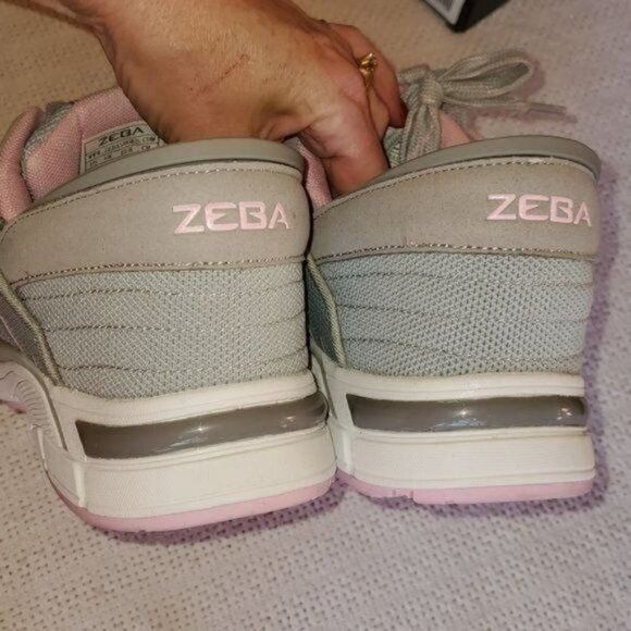 Vintage ZEBA Sz. 12 Silver & Lt. Pink Hands Free Plantar Fasciitis A Size US 12 / IT 42 - 7 Thumbnail