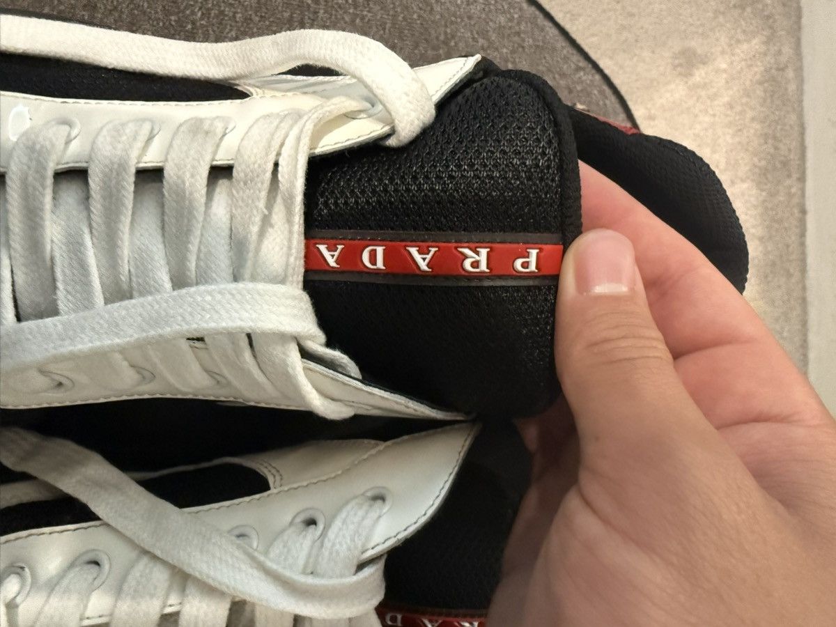 Prada prada cups white, red size (10.5) Size US 10.5 / EU 43-44 - 3 Thumbnail