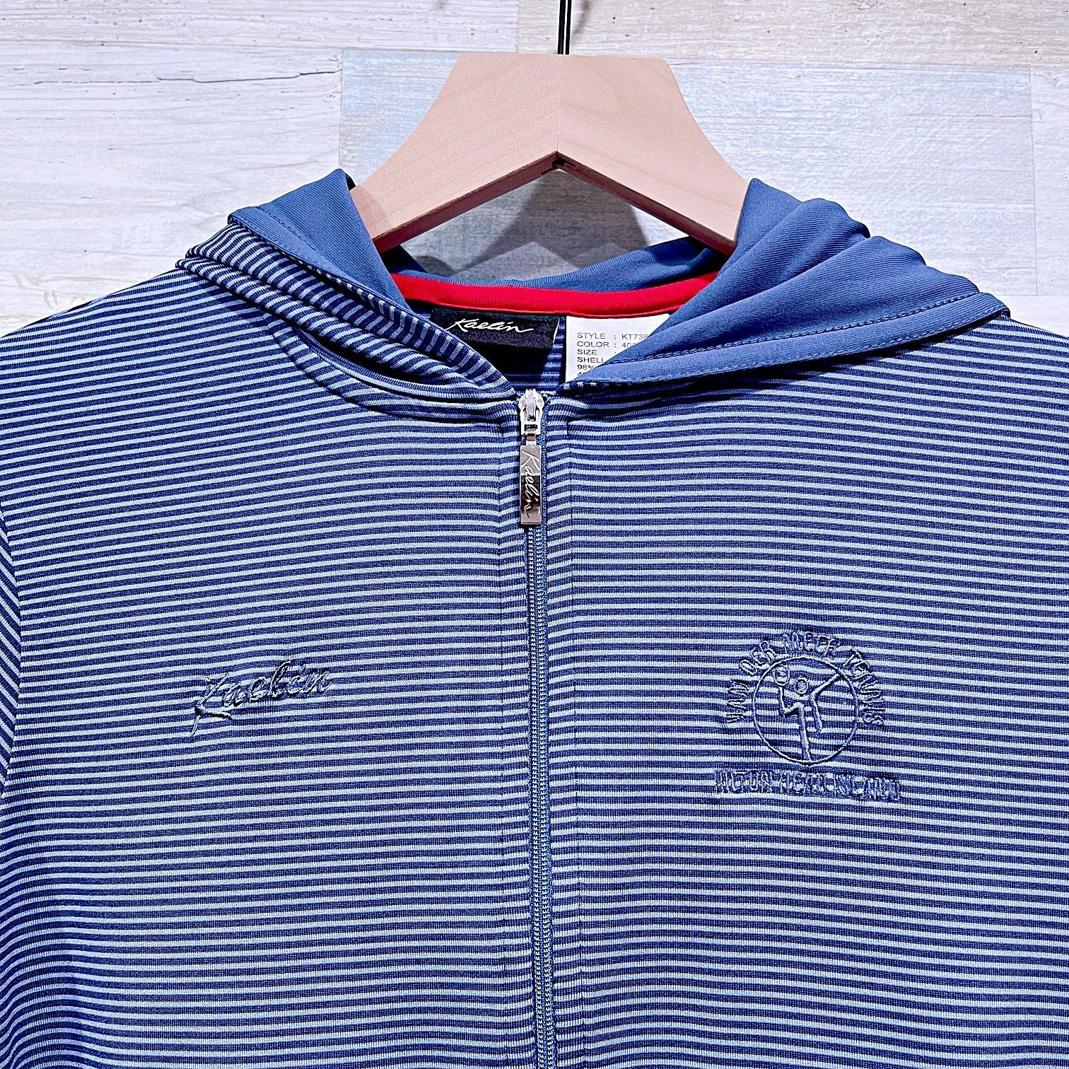 Other KAELIN 1/4 Zip Tech Hoodie Blue Stripe Tennis Womens Small Size S / US 4 / IT 40 - 2 Thumbnail