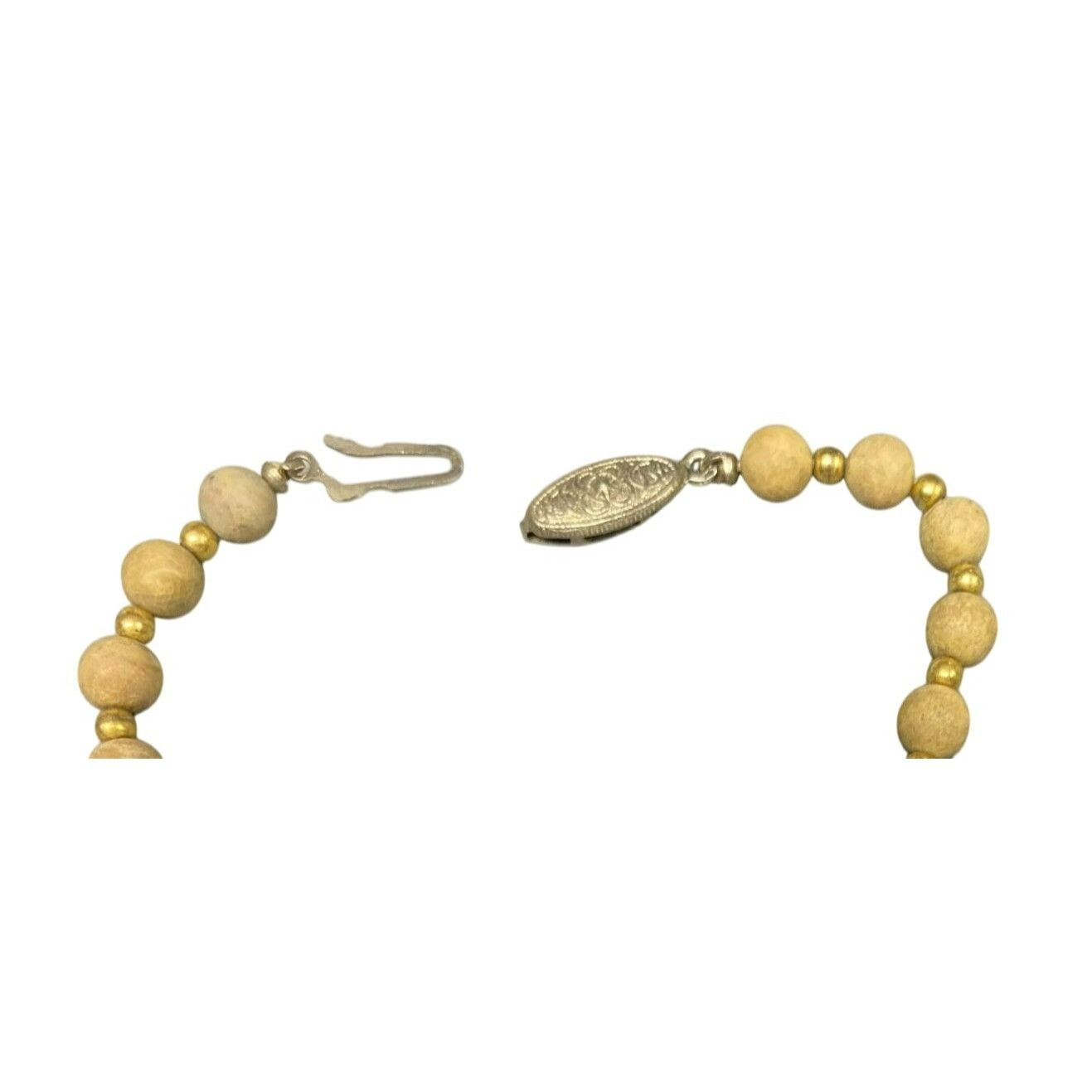 Other Vintage Cream Jasper Stone Graduated Beaded Necklace With Go Size ONE SIZE - 5 Thumbnail