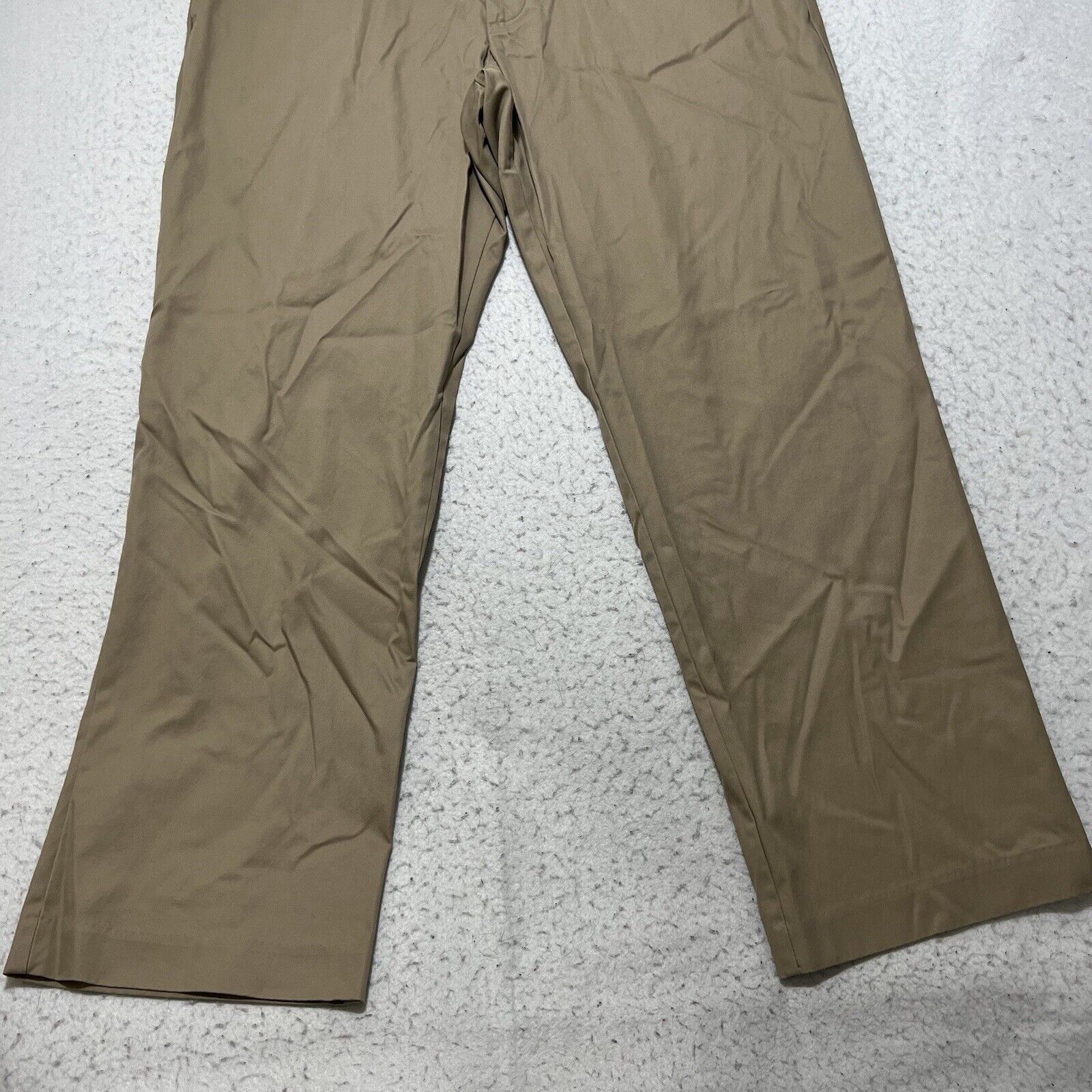 Gap GAP 34x29 Khaki Flat Front Pants Tan Brown Workwear Slacks Size US 34 / EU 50 - 3 Thumbnail