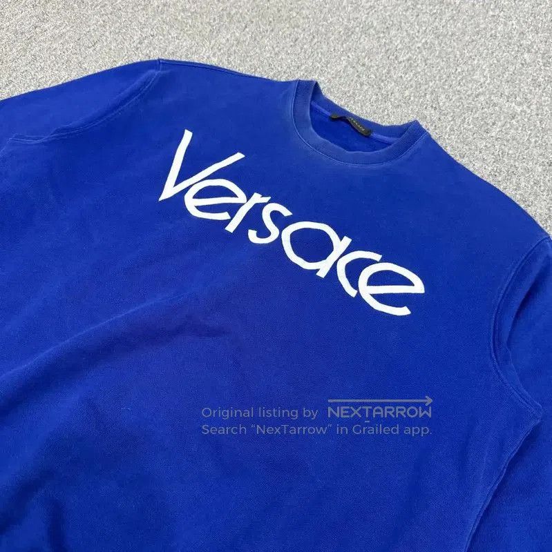 Versace Versace Blue Cotton Men's Sweatshirt . Size US M / EU 48-50 / 2 - 3 Thumbnail