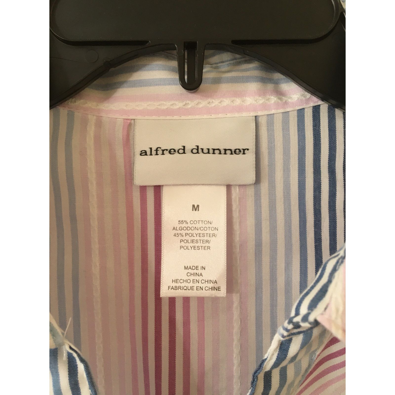 Other Alfred Dunner Medium 3/4 Sleeve Button Down Blouse Size M / US 6-8 / IT 42-44 - 3 Thumbnail