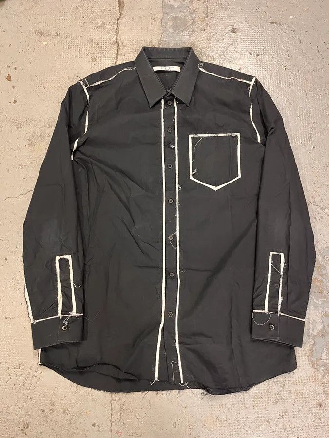 Givenchy AW2015 Givenchy Overprinted Black Shirt by Riccardo Tisci Size US L / EU 52-54 / 3 - 3 Thumbnail