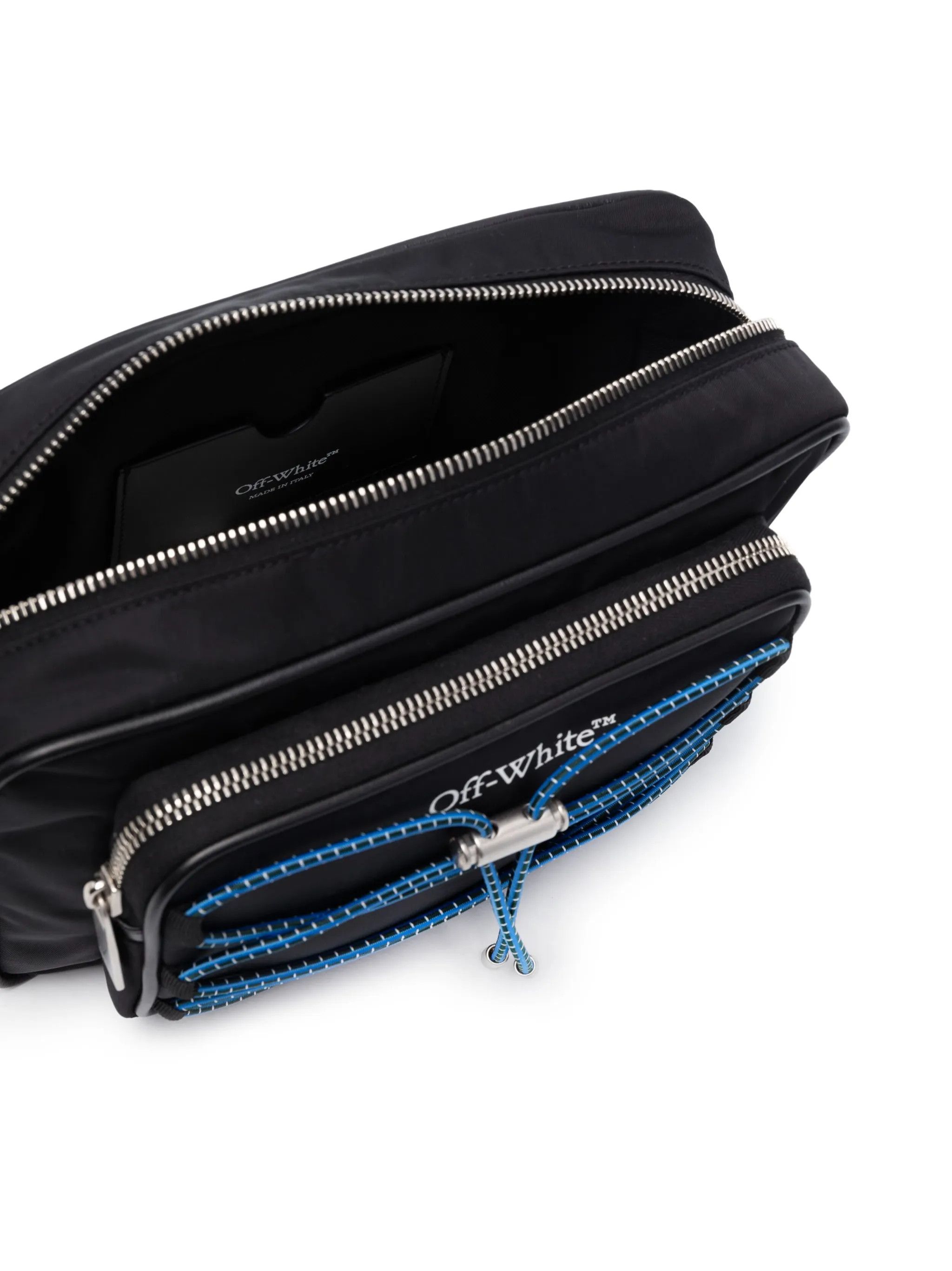 Off-White o1y0225 Size : OS / Logo Belt Bag in Black/Blue Size ONE SIZE - 3 Thumbnail