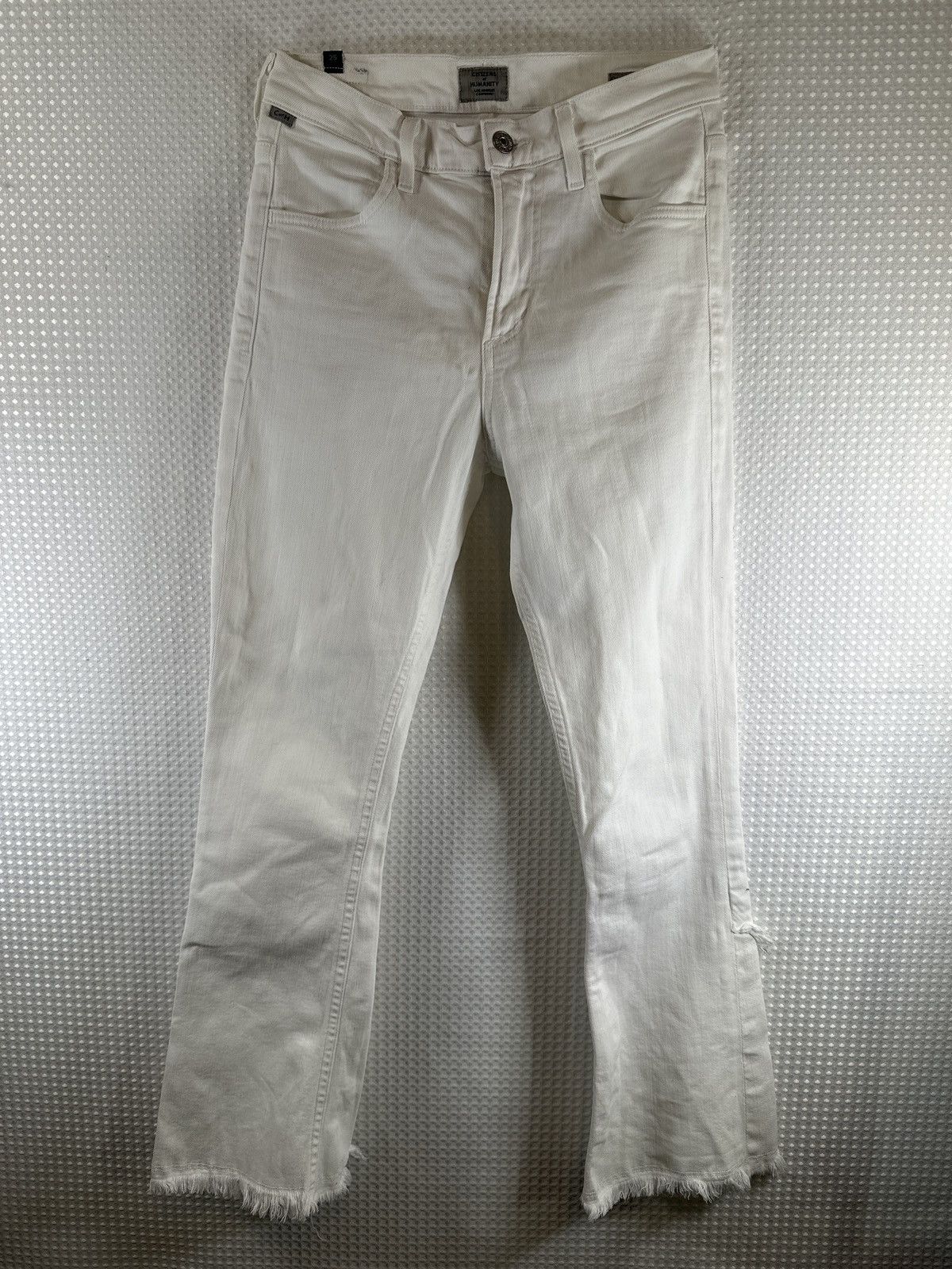 Citizens Of Humanity Citizens Of Humanity Women's Drew Fray Crop Flare Jean Size 25" / US 0 / IT 36 - 5 Thumbnail