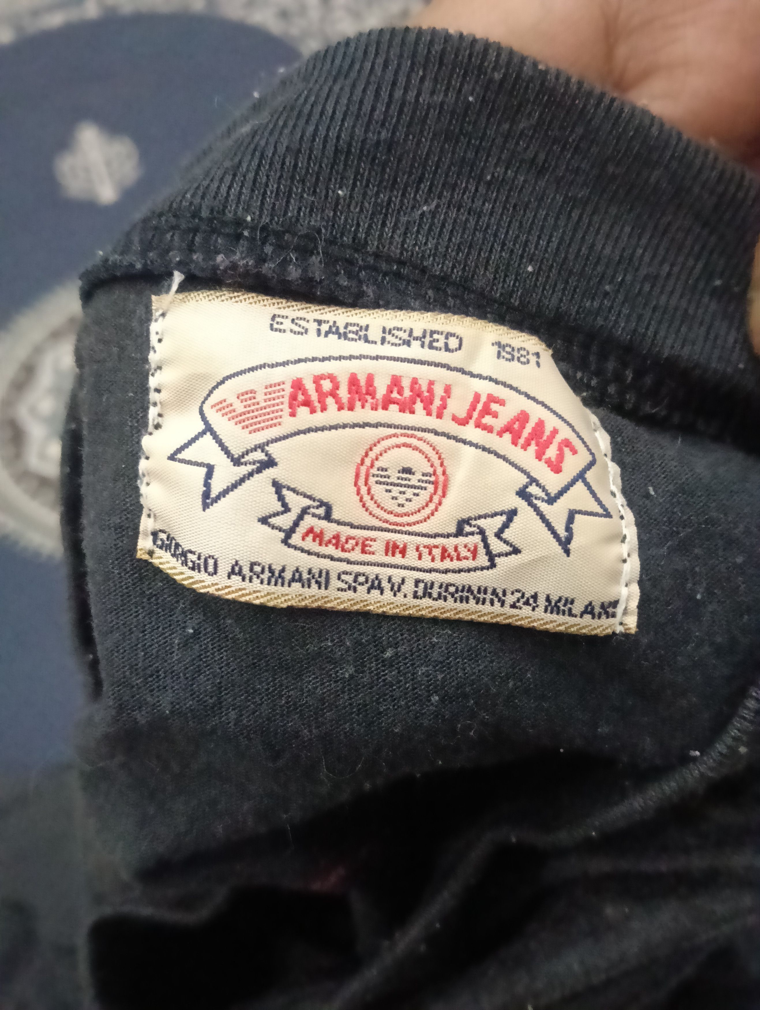 Armani Vintage Armani Jeans Shirt Spell Out Size US XL / EU 56 / 4 - 3 Thumbnail