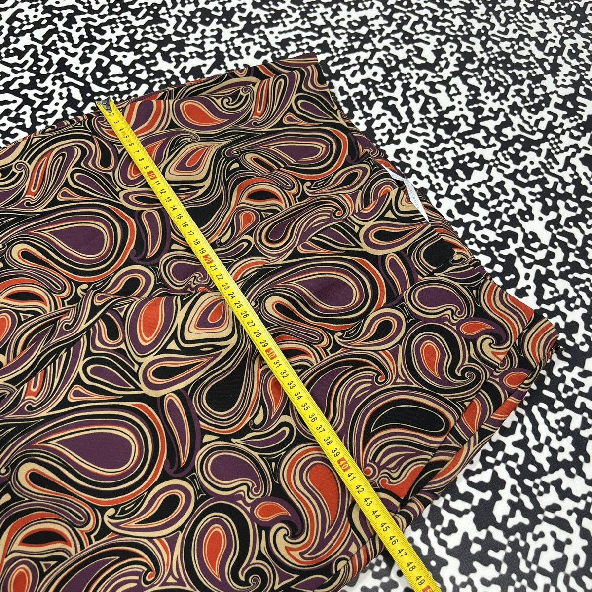 Vintage Raffaello Rossi Paisley Abstract Print Luxury Style Pants Size 27" / US 4 / IT 40 - 16 Thumbnail