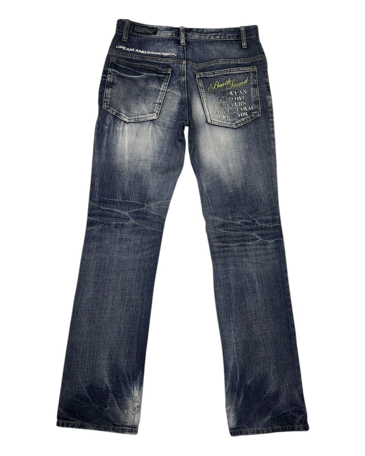 Hysteric Glamour × If Six Was Nine × Japanese Brand 🔥RARE BEACH SOUND DISTRESSED DENIM PANTS Size US 32 / EU 48 - 9 Thumbnail