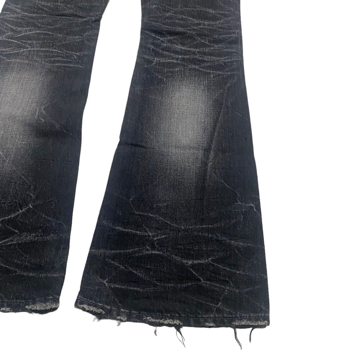 CIVARIZE Civarize Black Whisker Denim Flare Jeans Size US 30 / EU 46 - 15 Thumbnail