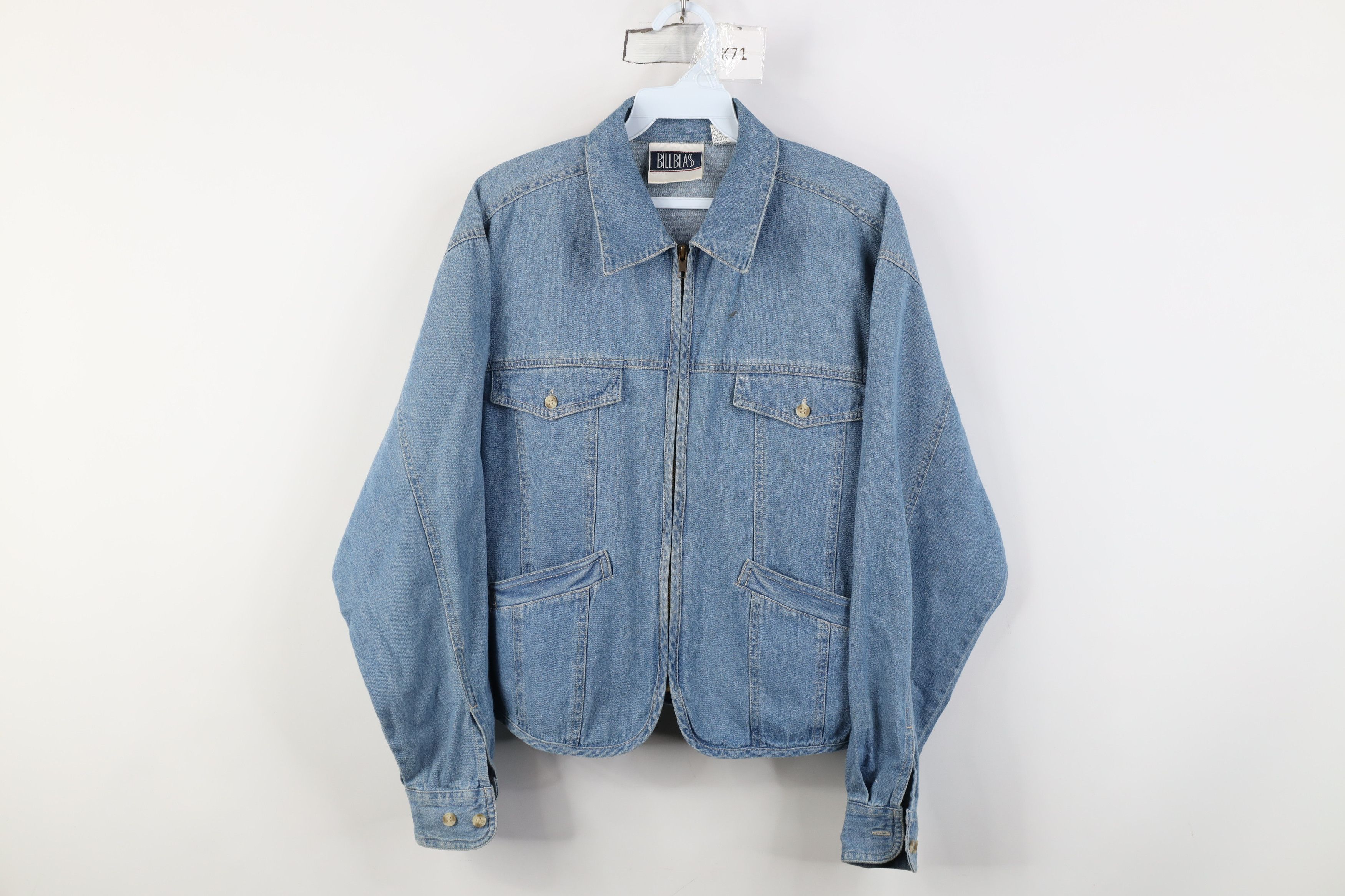 Vintage Vintage 90s Streetwear Babydoll Denim Trucker Jacket Blue Size M / US 6-8 / IT 42-44 - 1 Thumbnail