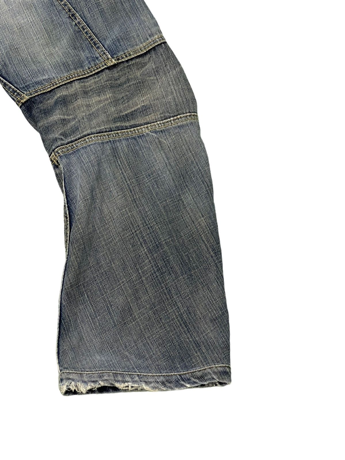Japanese Brand Curv Leg Jeans Tough Jeans Faded Distress Regular 6🟦4 Size US 32 / EU 48 - 16 Thumbnail