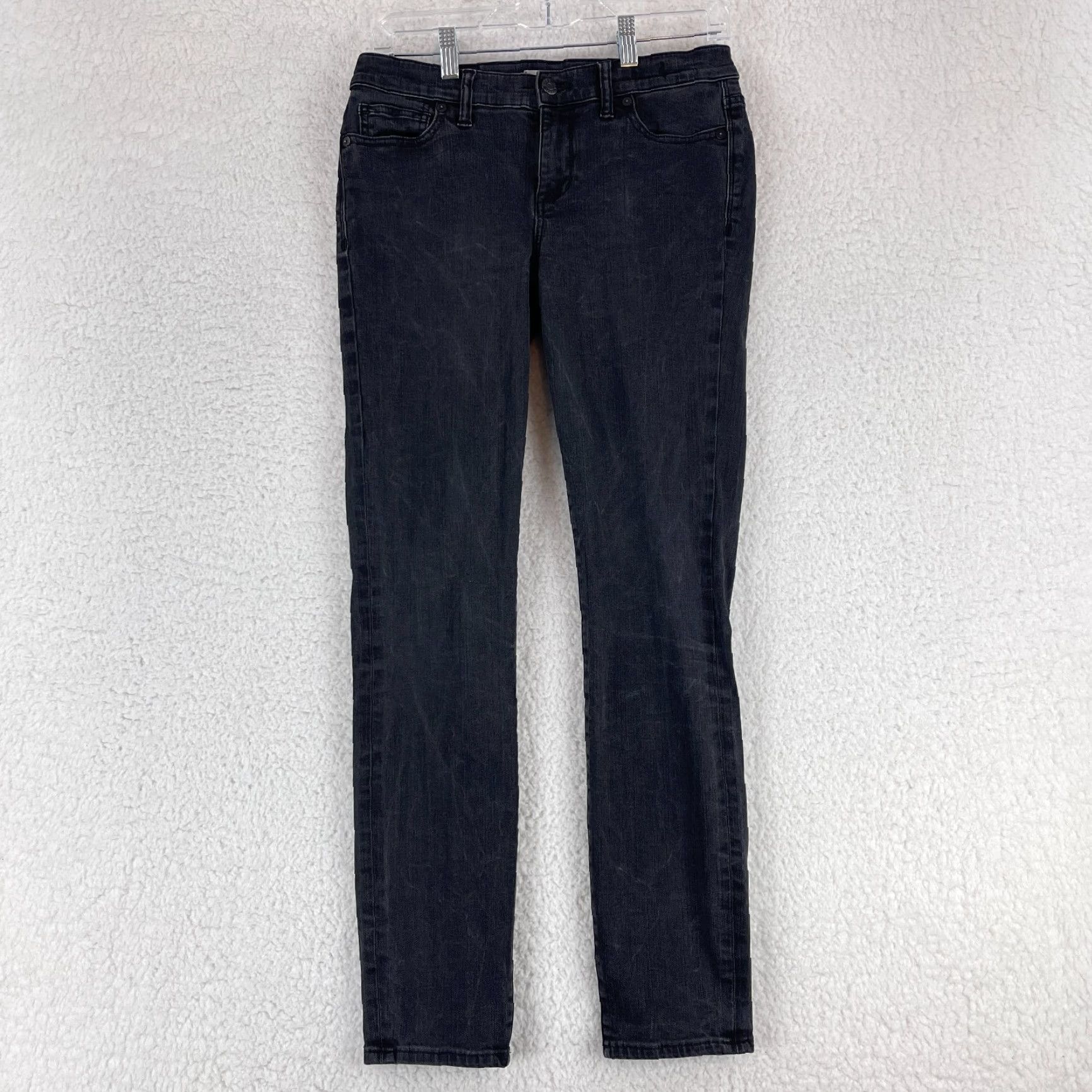 Madewell Madewell Jeans Womens Size 30 Black Denim Mid-Rise Skinny Regular 5-Pocket Stretch Casual Pants Size 30" / US 8 / IT 44 - 2 Thumbnail