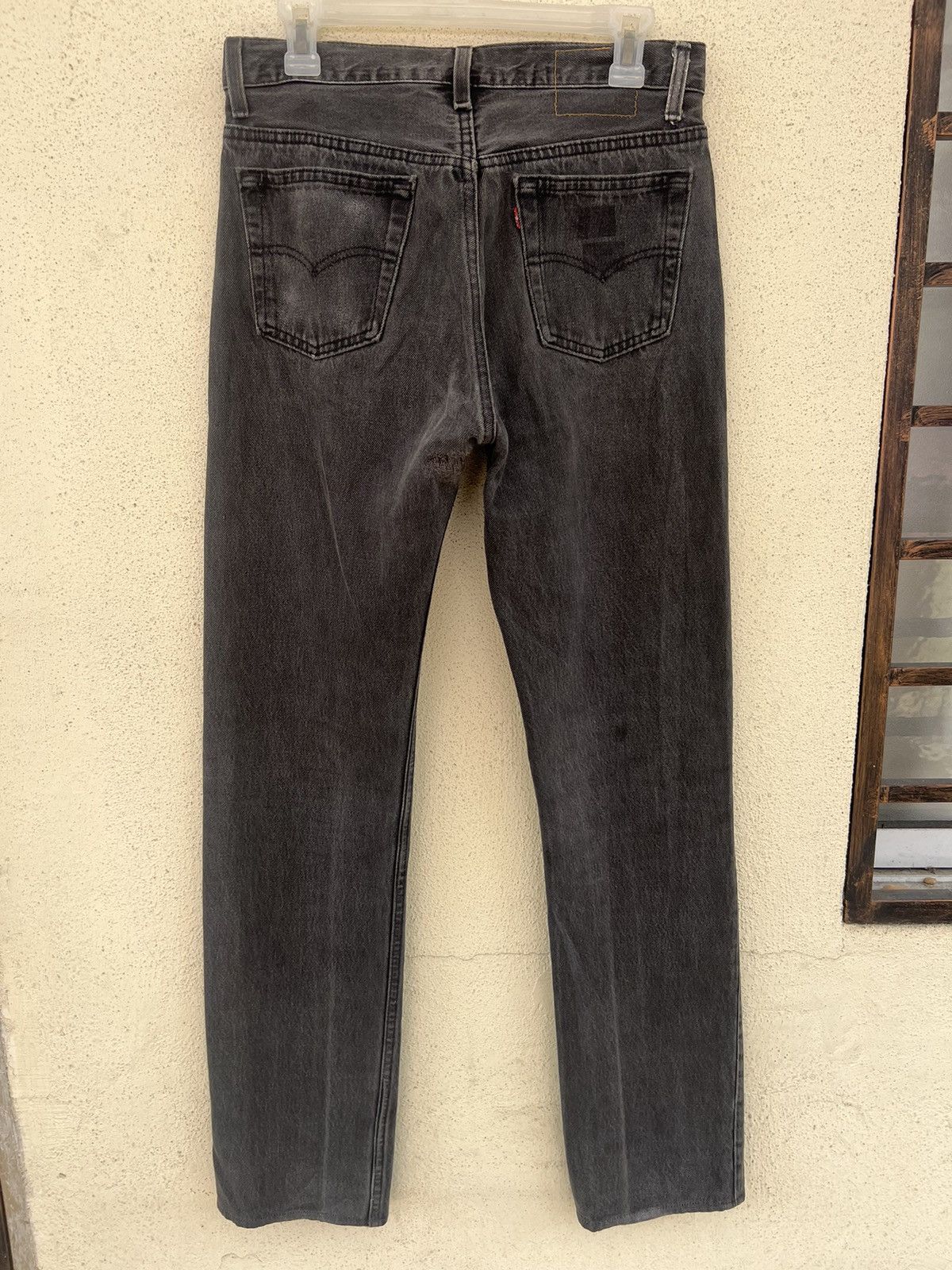 Levi's Vintage 80s Levi’s 501 Distressed Fade Black Denim Jeans Size US 30 / EU 46 - 15 Thumbnail