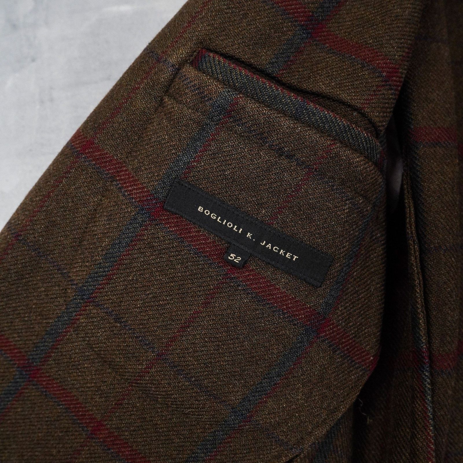 Boglioli Boglioli brown wool blend check lightweight blazer k jacket Size US L / EU 52-54 / 3 - 9 Thumbnail