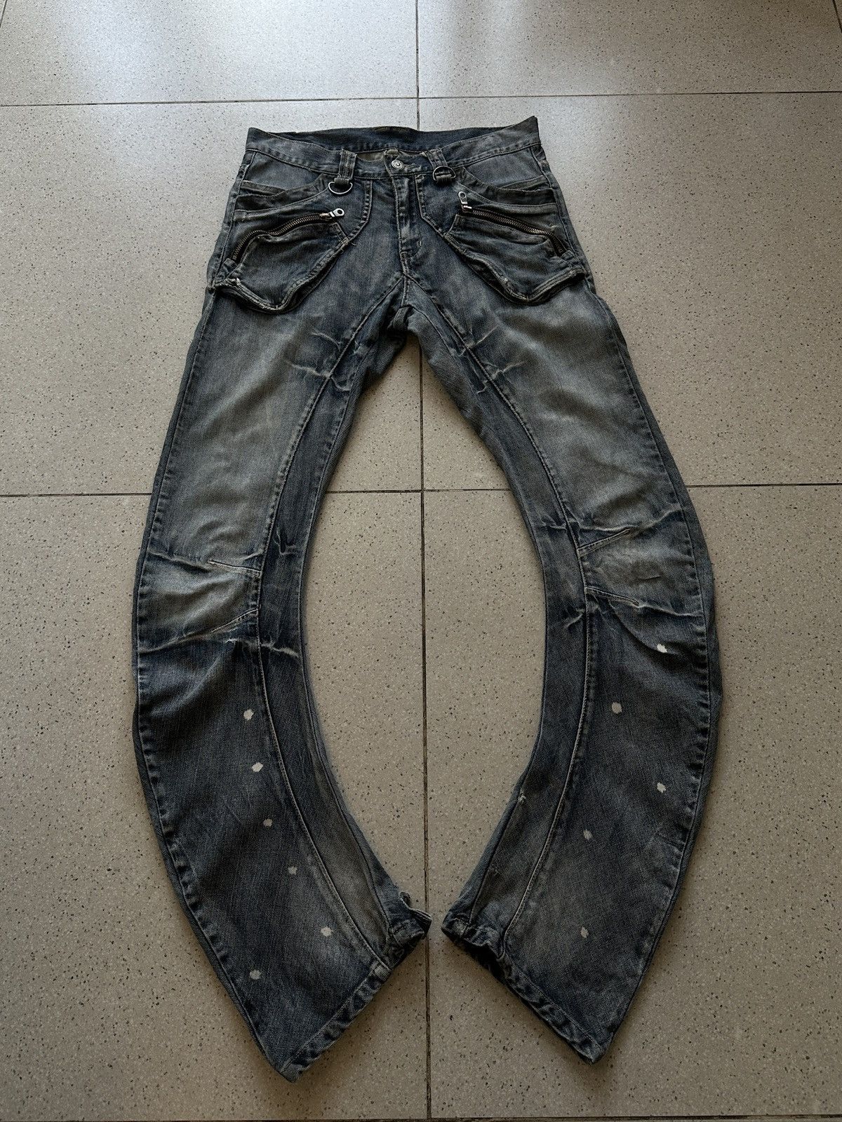 PPFM PPFM 90s Banana Curve Cut Denim Pants Size US 32 / EU 48 - 1 Thumbnail