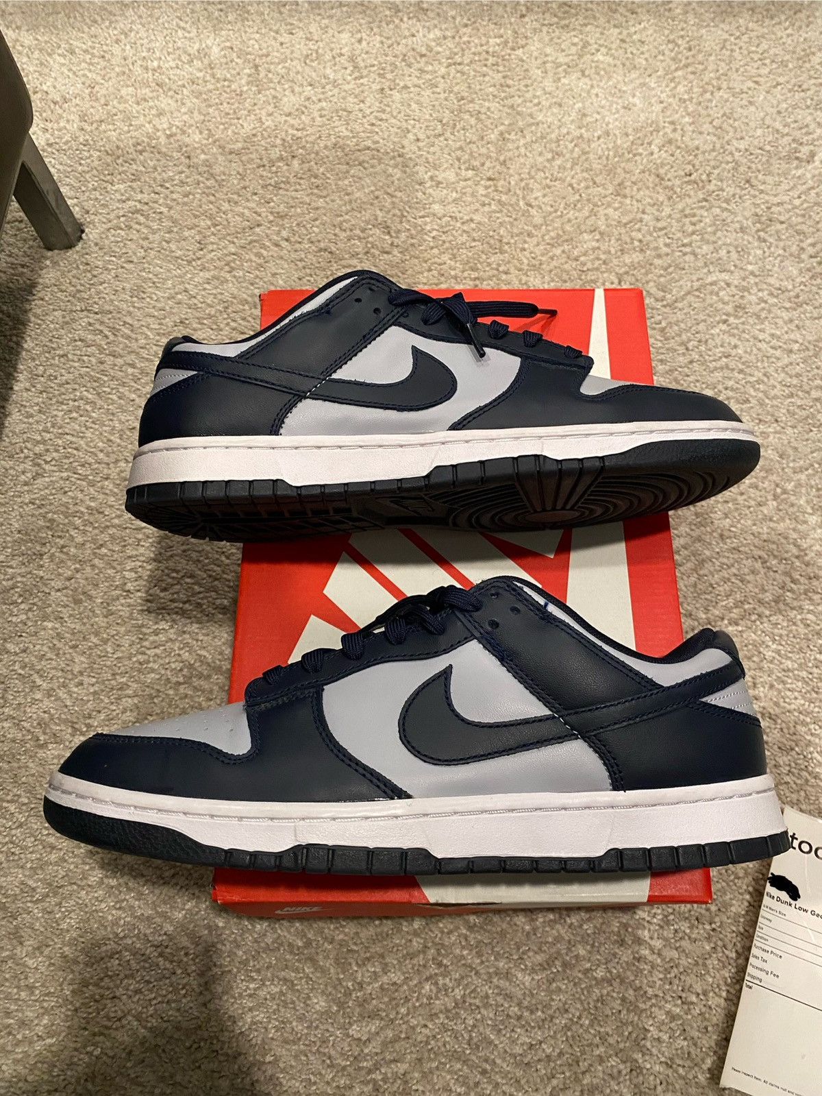 Nike Nike dunk low retro Georgetown Size US 11 / EU 44 - 1 Thumbnail