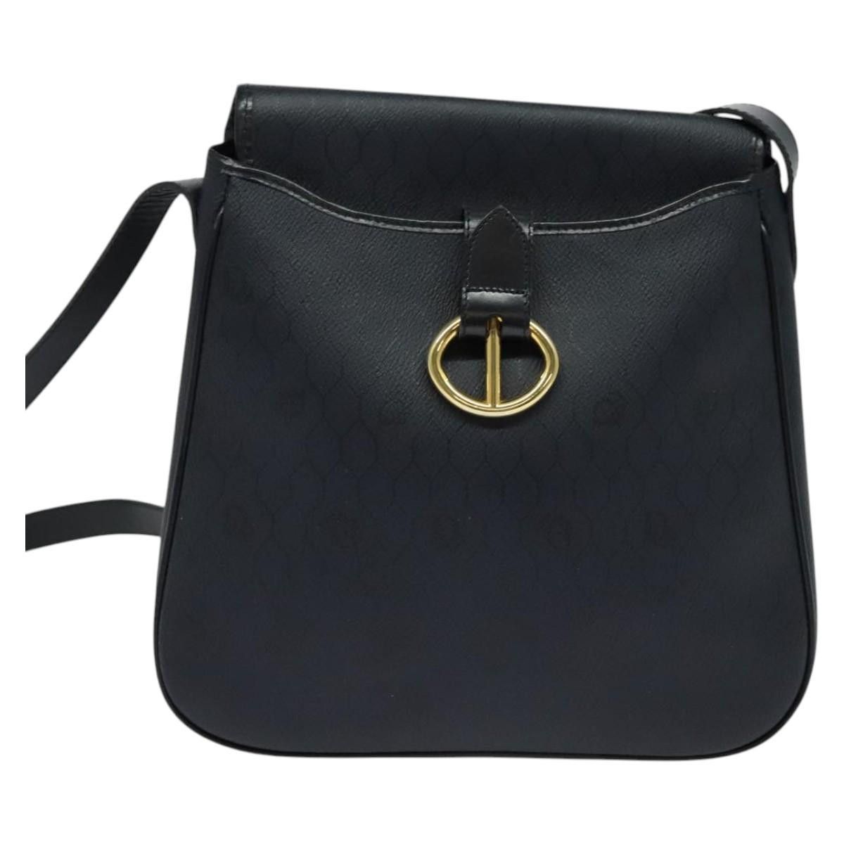 Dior DIOR Honeycomb Canvas Shoulder Bag Pvc Black Gold Size ONE SIZE - 2 Thumbnail