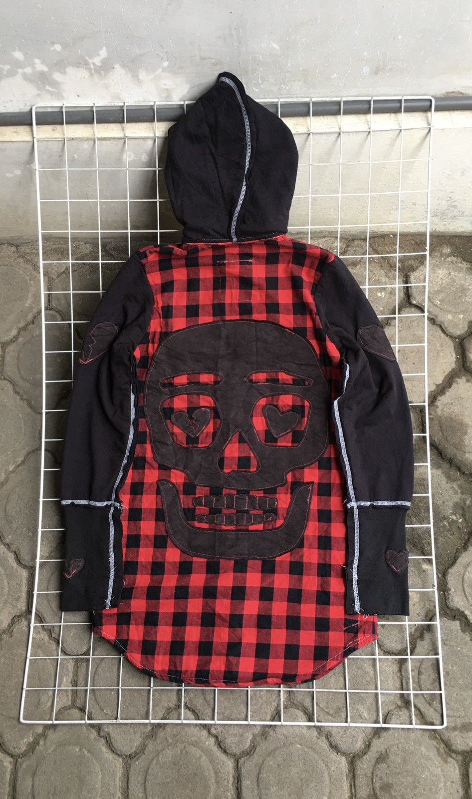 14th Addiction 2000s Syc Fuk Gothic Skull Patch Size M / US 6-8 / IT 42-44 - 4 Thumbnail