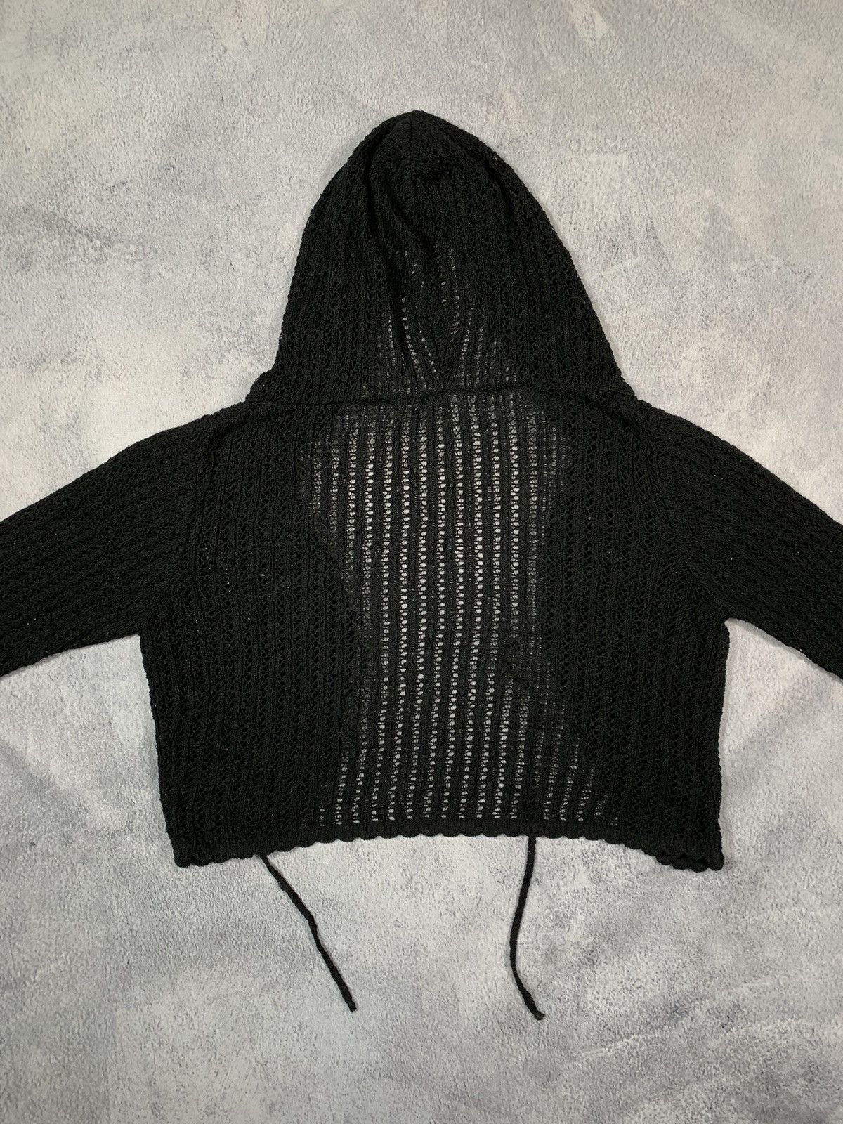 Japanese Brand × Vintage Vintage Y2K style Cropped Mesh hoodie Avant Garde opium Size S / US 4 / IT 40 - 7 Thumbnail