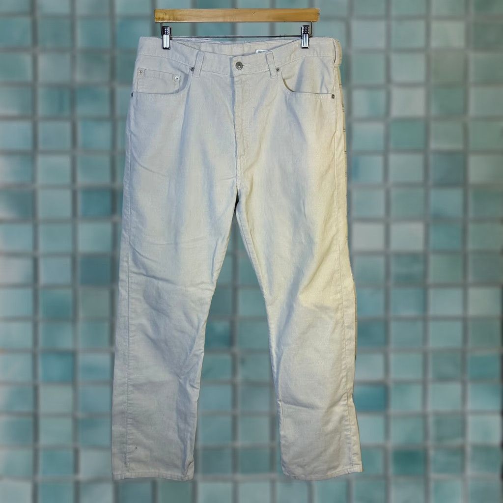 Levi's VINTAGE Levis 505 Regular Fit Corduroy Pants Mens 38x32 Cream Beige Straight Leg Size US 38 / EU 54 - 1 Thumbnail