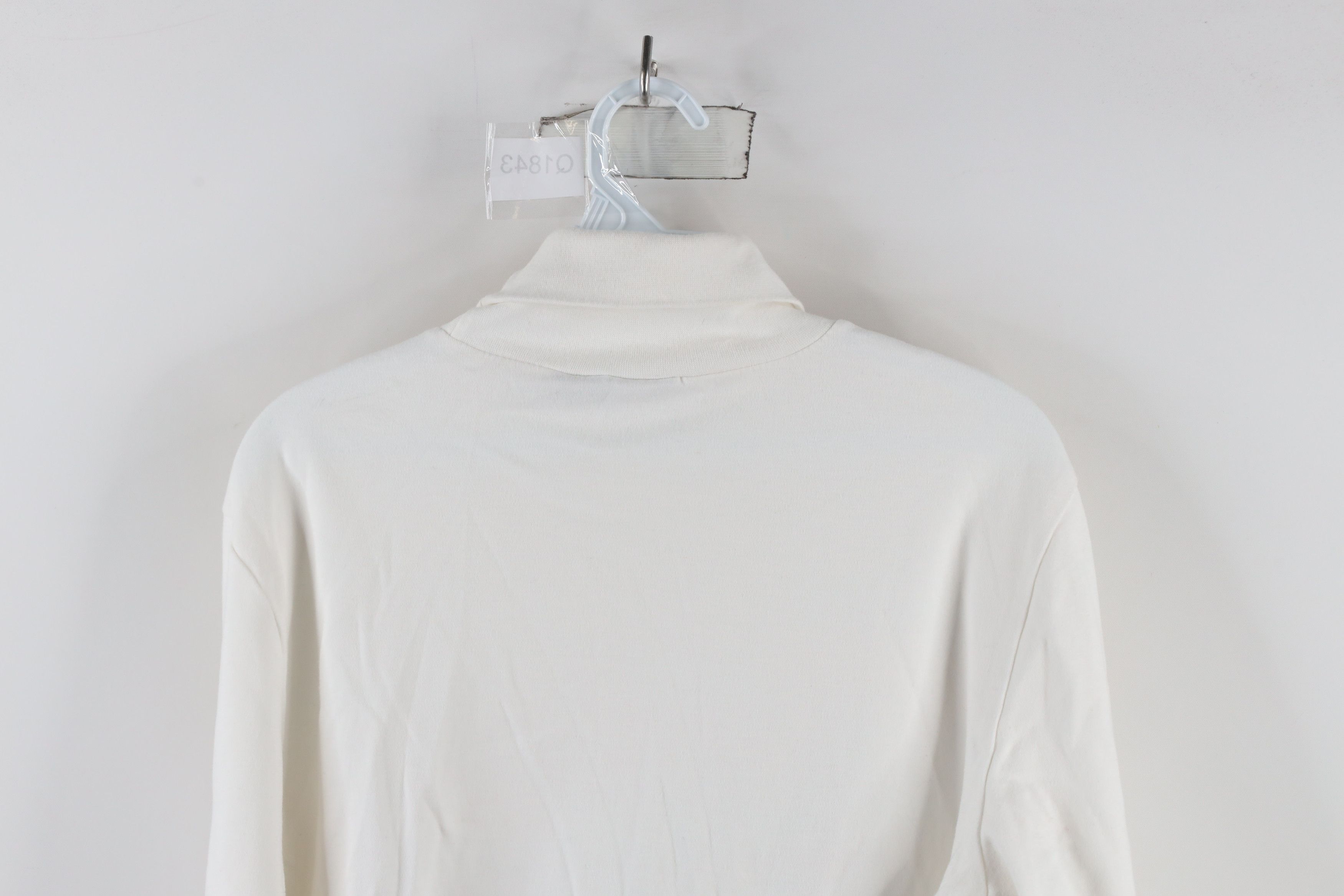 Vintage Vintage 90s Streetwear Pumpkin Turtleneck T-Shirt White Size M / US 6-8 / IT 42-44 - 9 Thumbnail