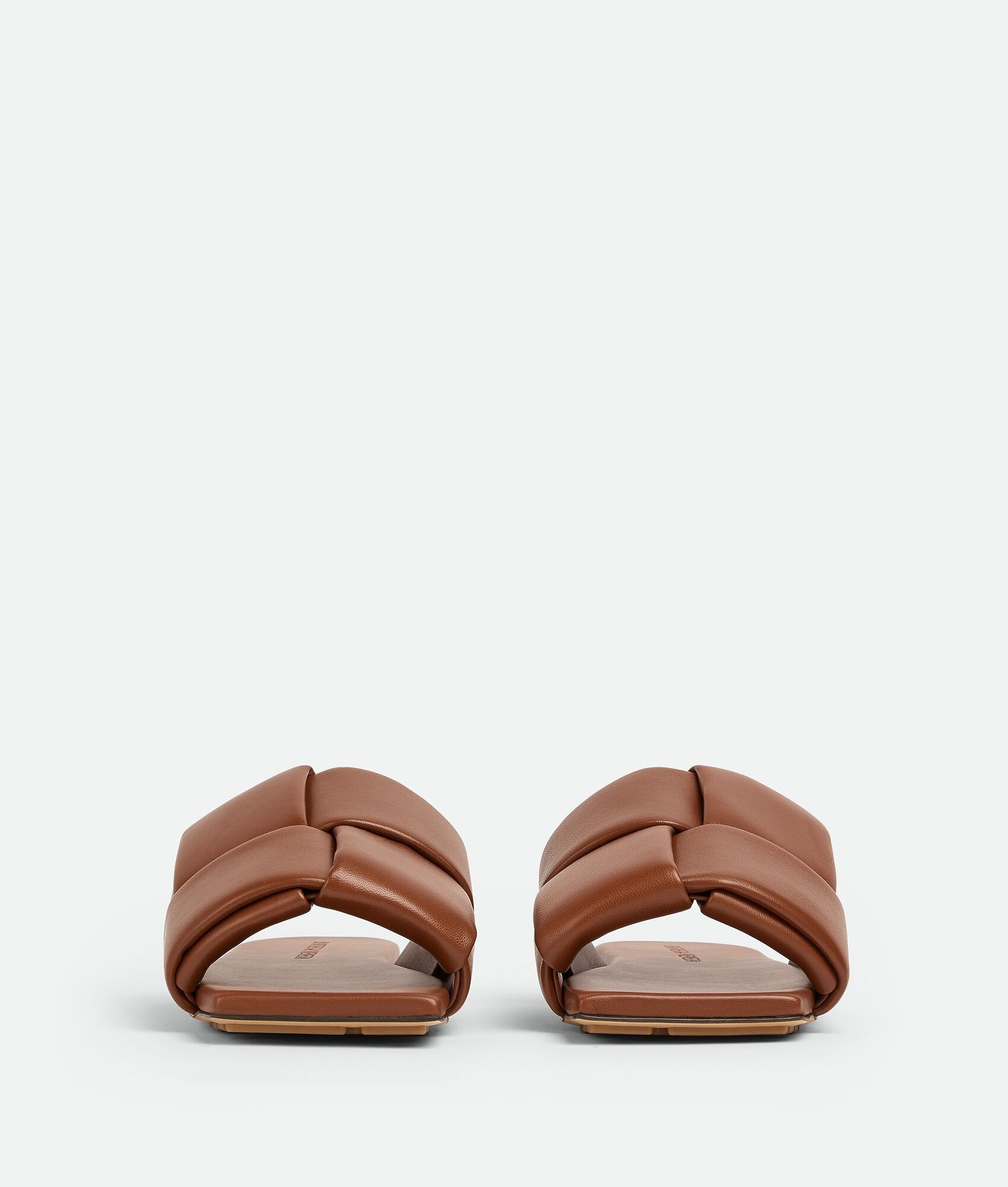 Bottega Veneta o1n1vont0125 Patch Flat Mules in Caramel Size US 11 / IT 41 - 2 Thumbnail