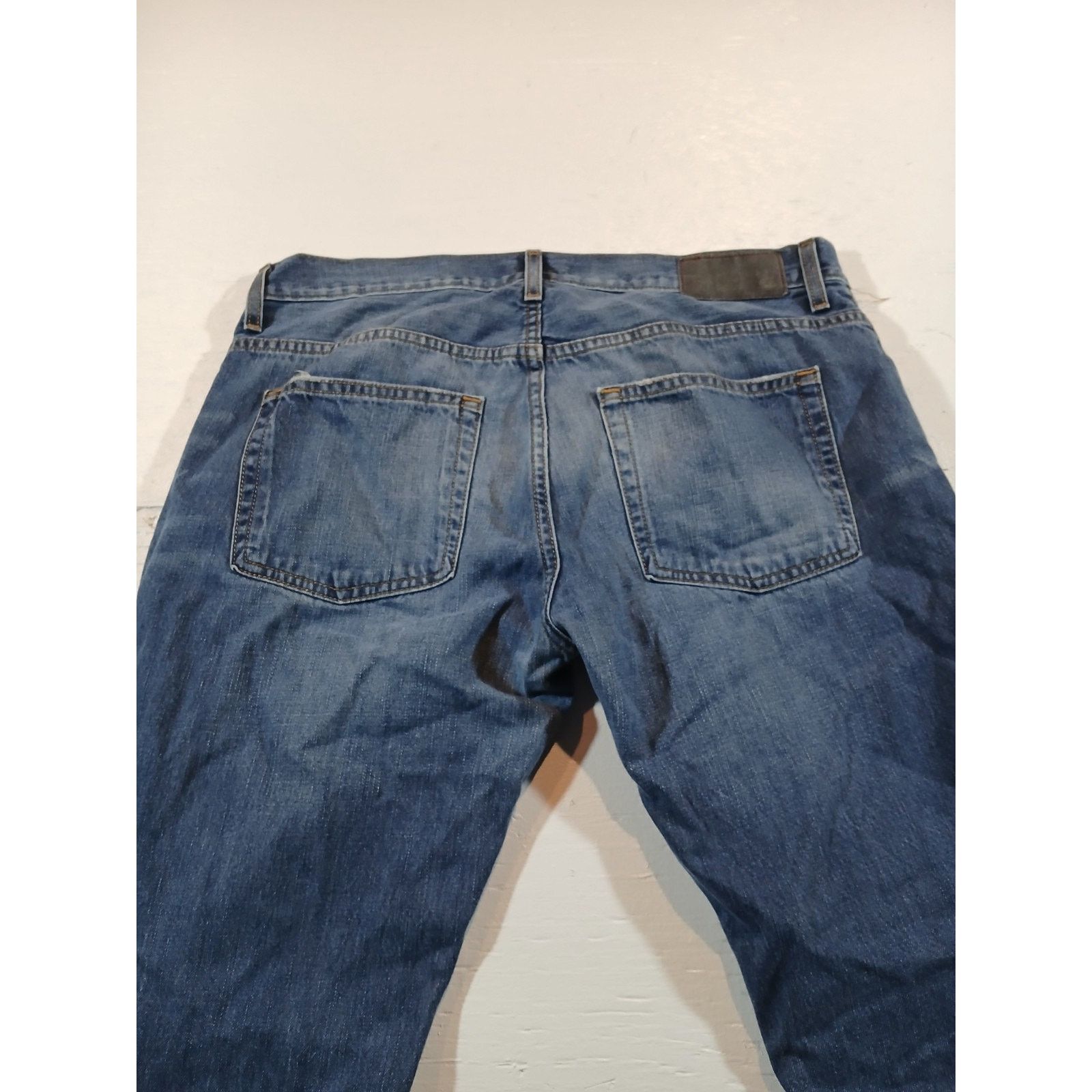 Adam Levine Adam Levine (34x30) Men's Relaxed Straight Blue Denim Jeans Size US 34 / EU 50 - 8 Thumbnail