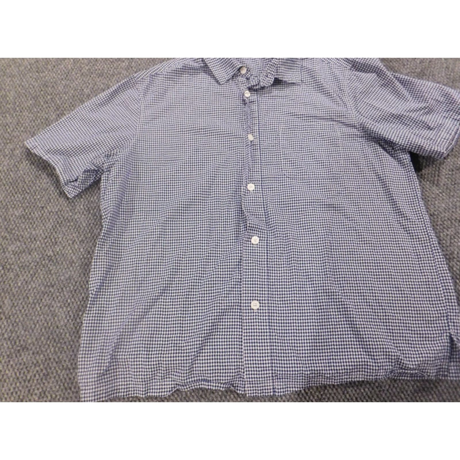 Vintage Saddlebred Shirt Large Mens Blue Plaid Knit Pajama Top Regular Sleepwear Button Down Size US L / EU 52-54 / 3 - 3 Thumbnail