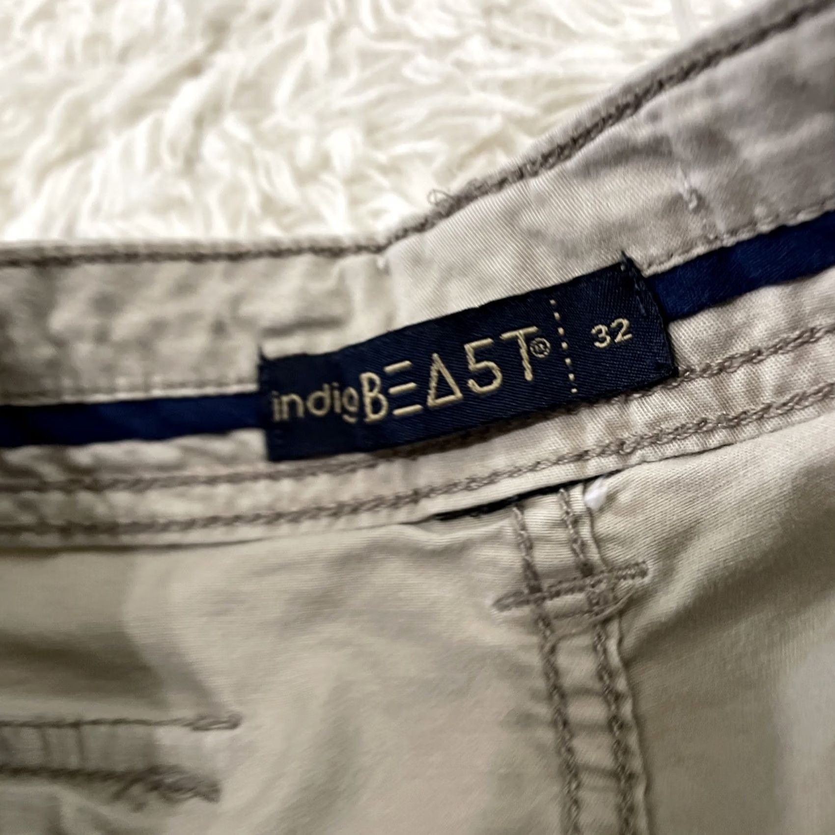 Vintage INDIGO BEAST Cargo Shorts Men 32 Khaki Y2k Streetwear Zip Pocket Bermuda Bermuda Cargo Shorts Mens 32 Khaki Zip Pocket Outdoor Casual Workwear Men Size US 32 / EU 48 - 5 Thumbnail