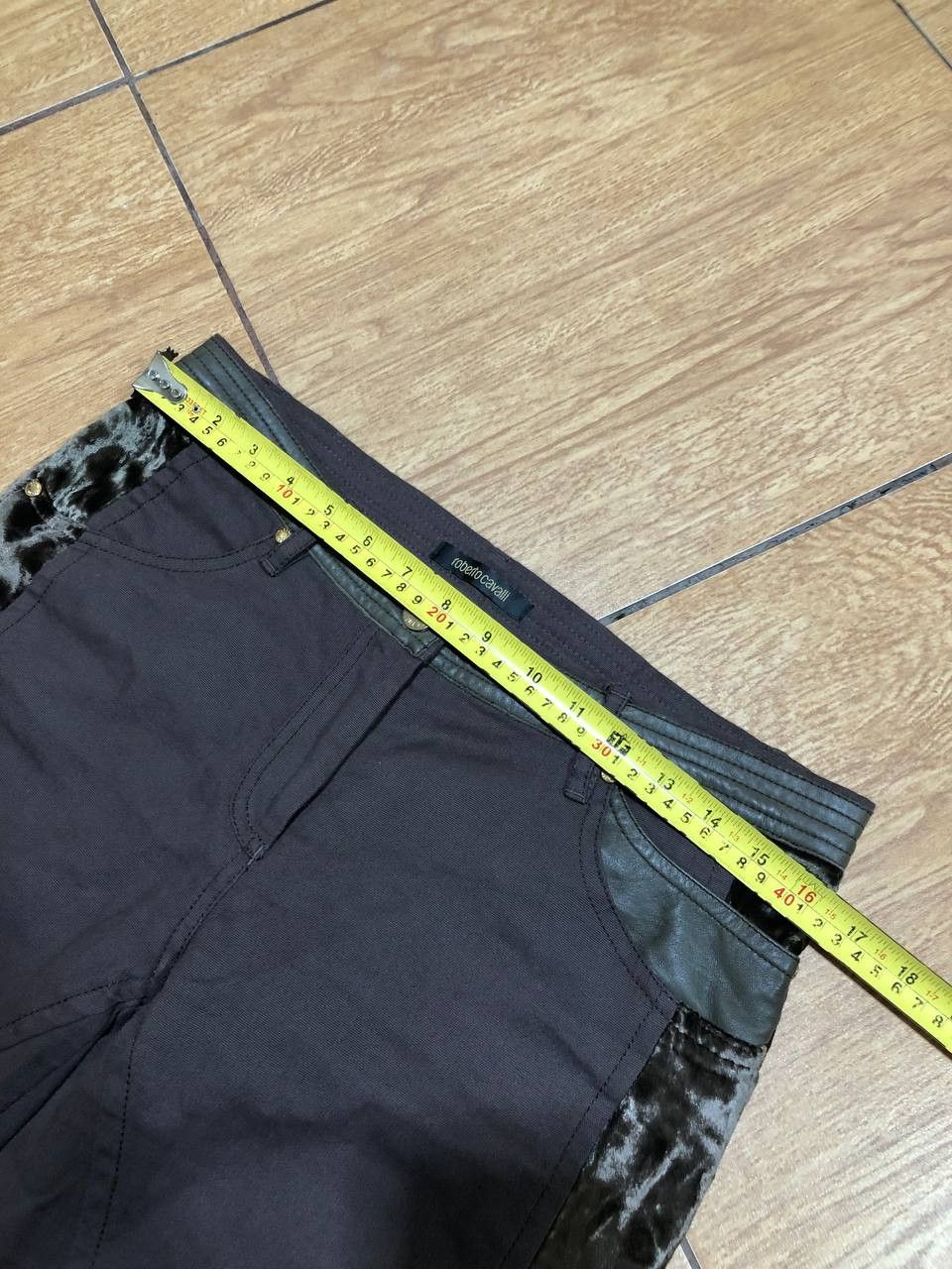 Roberto Cavalli Roberto Cavalli Women's Slim Fit Genuine Leather Pants Size 28" / US 6 / IT 42 - 10 Thumbnail