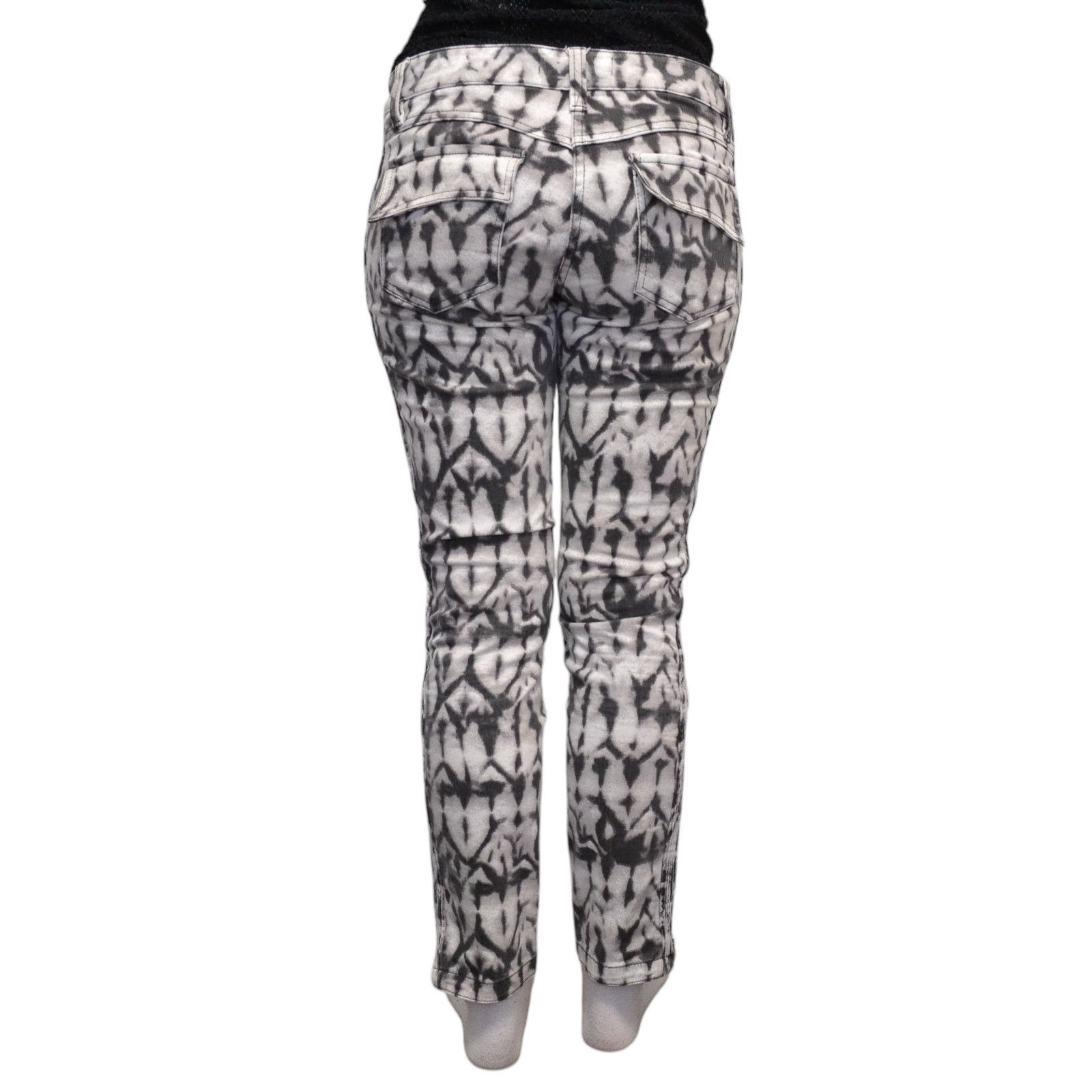 Isabel Marant Isabel Marant Pour x H&M Multicolor Biker Jeans Pants Size 27" / US 4 / IT 40 - 4 Thumbnail