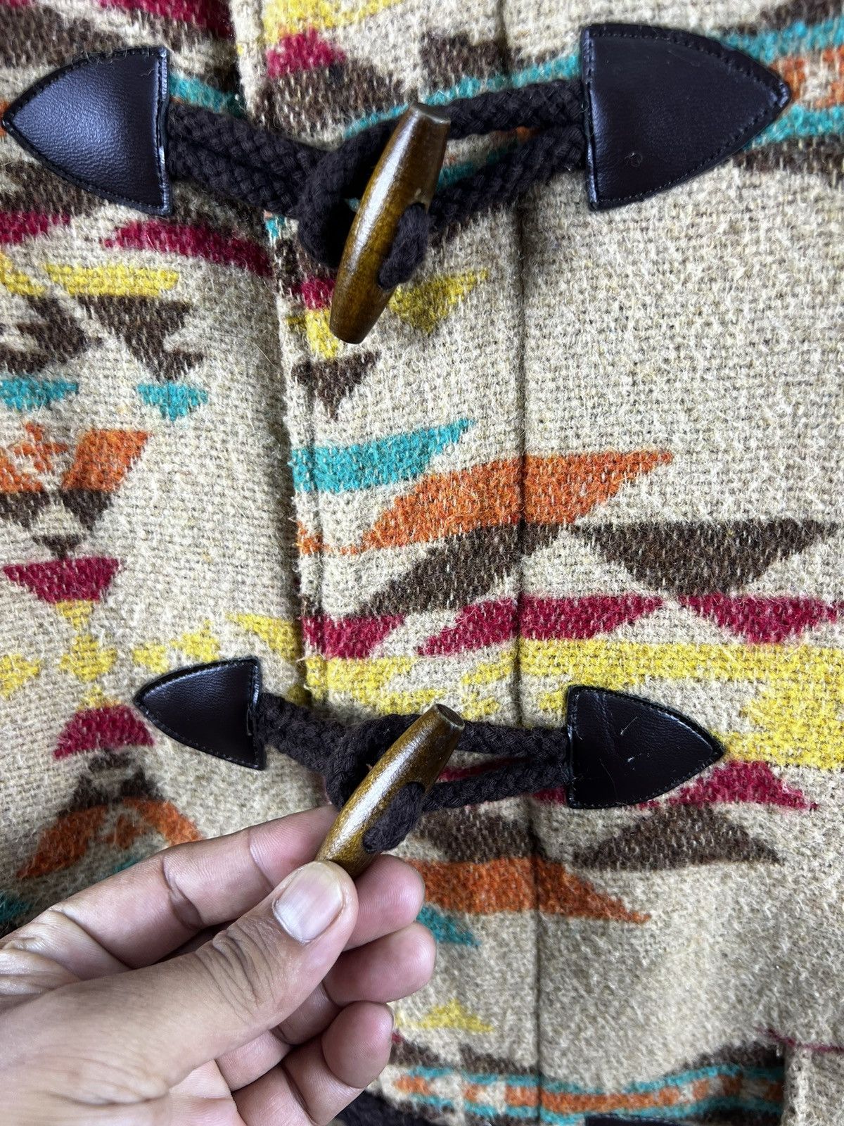 Japanese Brand × Native 🔥 Titicaca chimayo aztec native navajo design duffle long Size US L / EU 52-54 / 3 - 4 Thumbnail