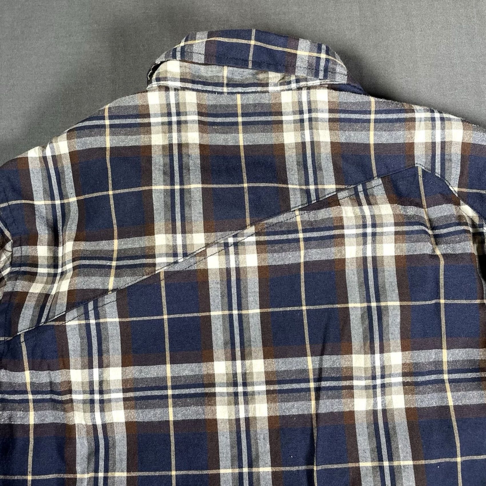Barker Famous Stars & Straps Flannel Shirt Mens Small Plaid Travis Barker Long Sleeve Size US S / EU 44-46 / 1 - 7 Thumbnail