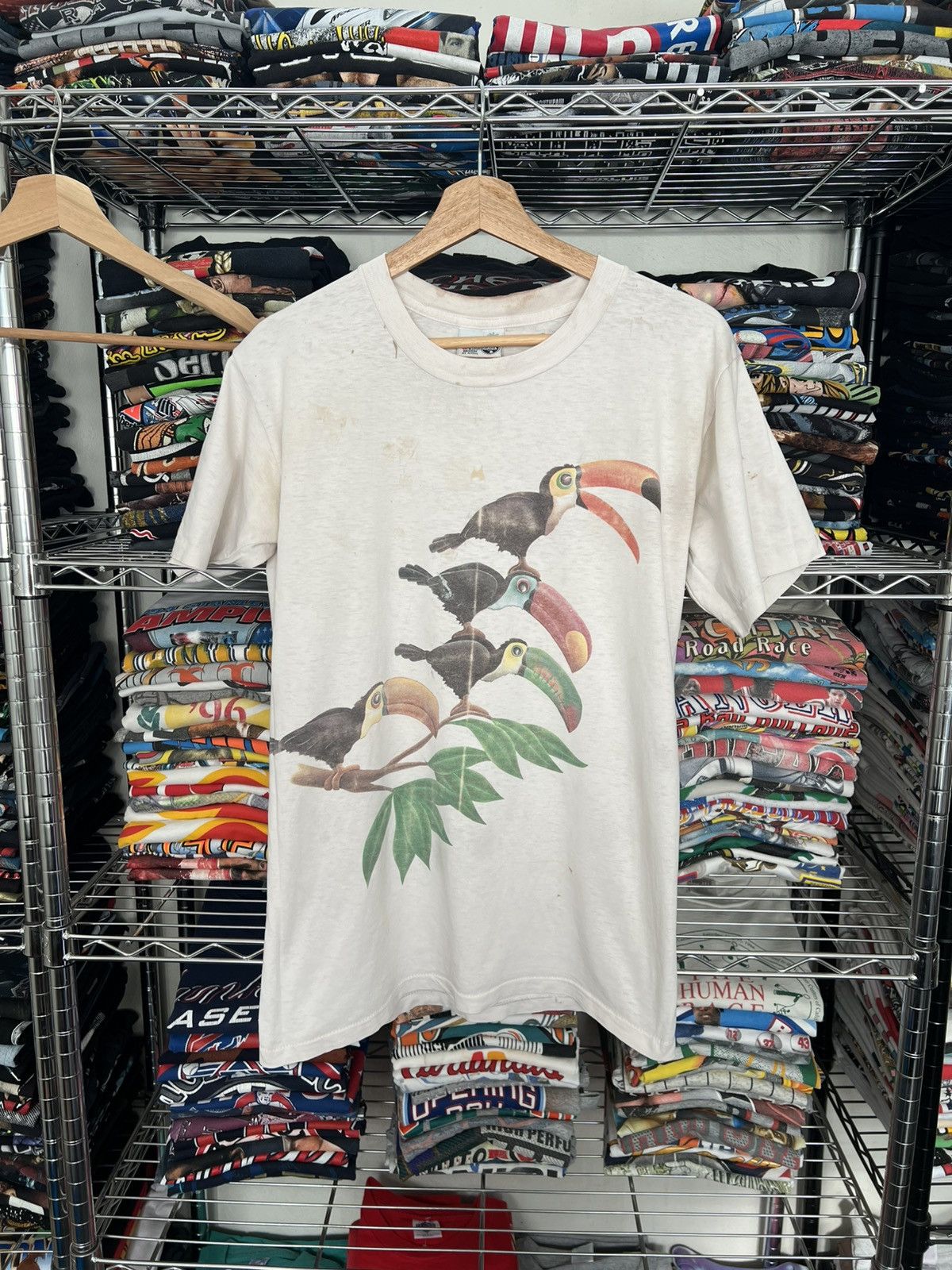 Caribbean 90s Jimmy Buffett’s Caribbean Soul Toucan Habitat Tee Size US M / EU 48-50 / 2 - 1 Thumbnail