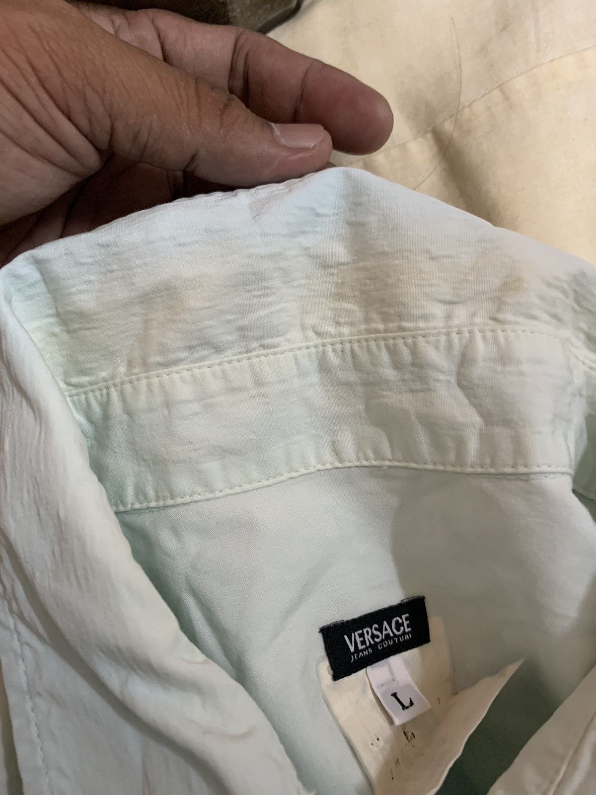 Versace × Vintage Versace jeans couture shirt Size US L / EU 52-54 / 3 - 7 Thumbnail