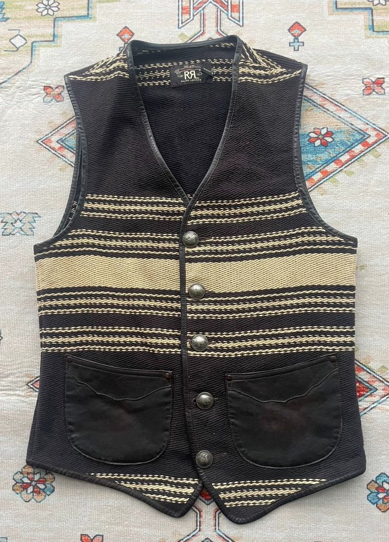 RRL Ralph Lauren RRL Ralph Lauren Blanket splicing and leather sea king str Size US XS / EU 42 / 0 - 1 Thumbnail