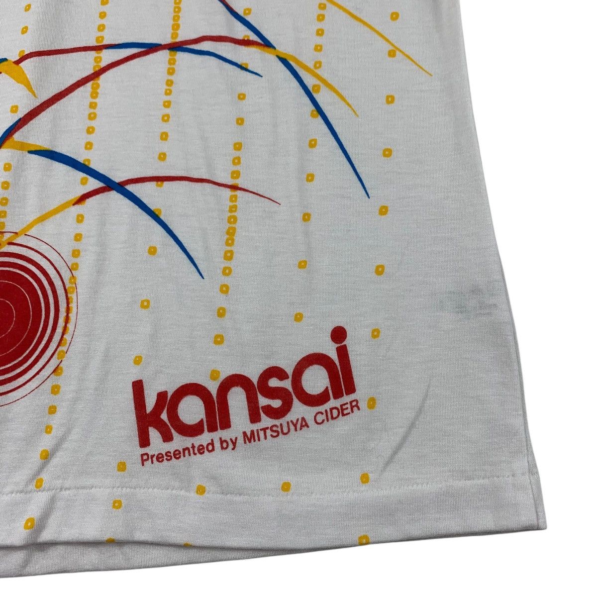 Kansai Yamamoto × Vintage Vintage 90s KANSAI by mitsuya cider flower tee Size XXS / US 00 / IT 34 - 8 Thumbnail