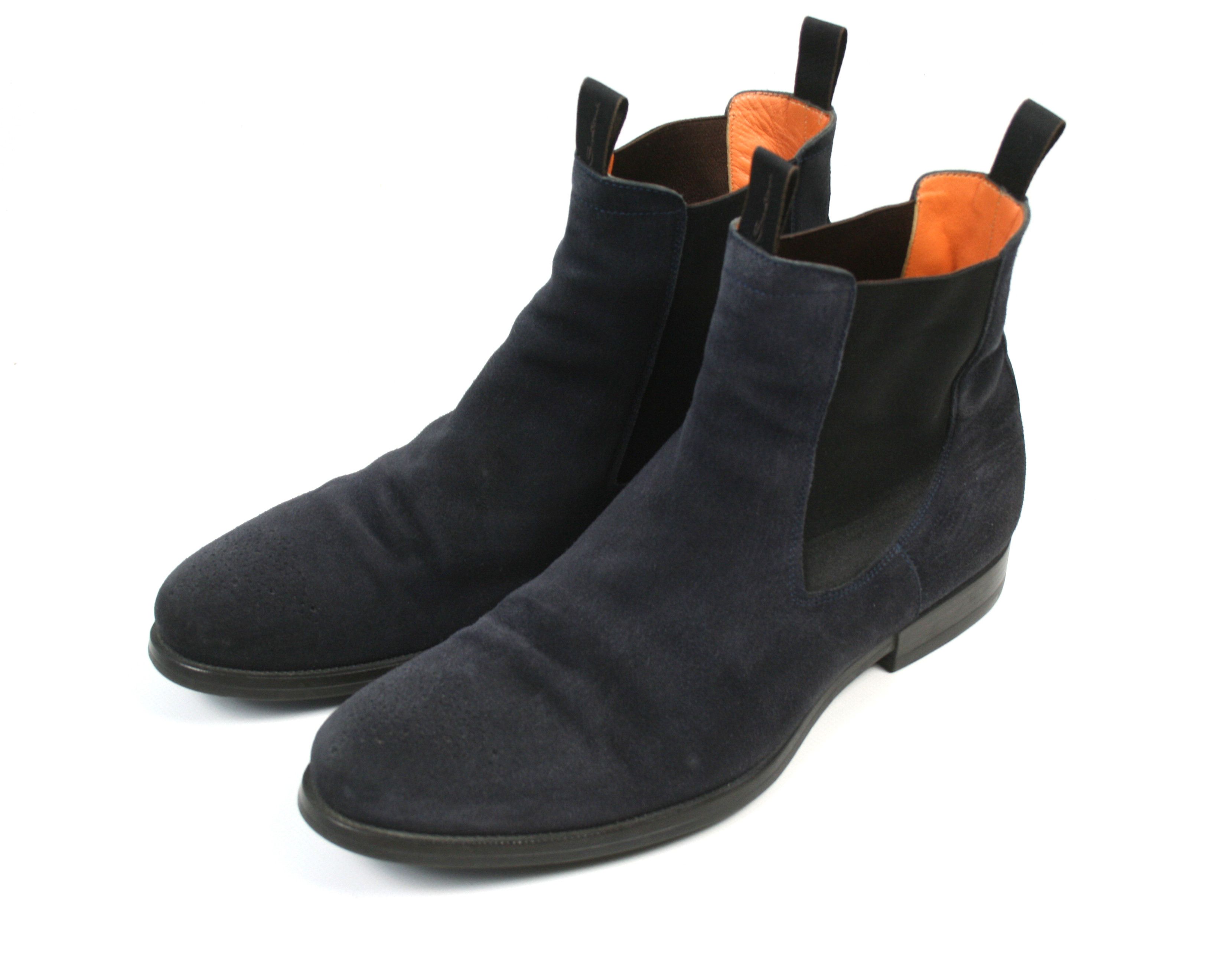 Santoni Chelsea Suede Boots Size US 12 / EU 45 - 2 Thumbnail