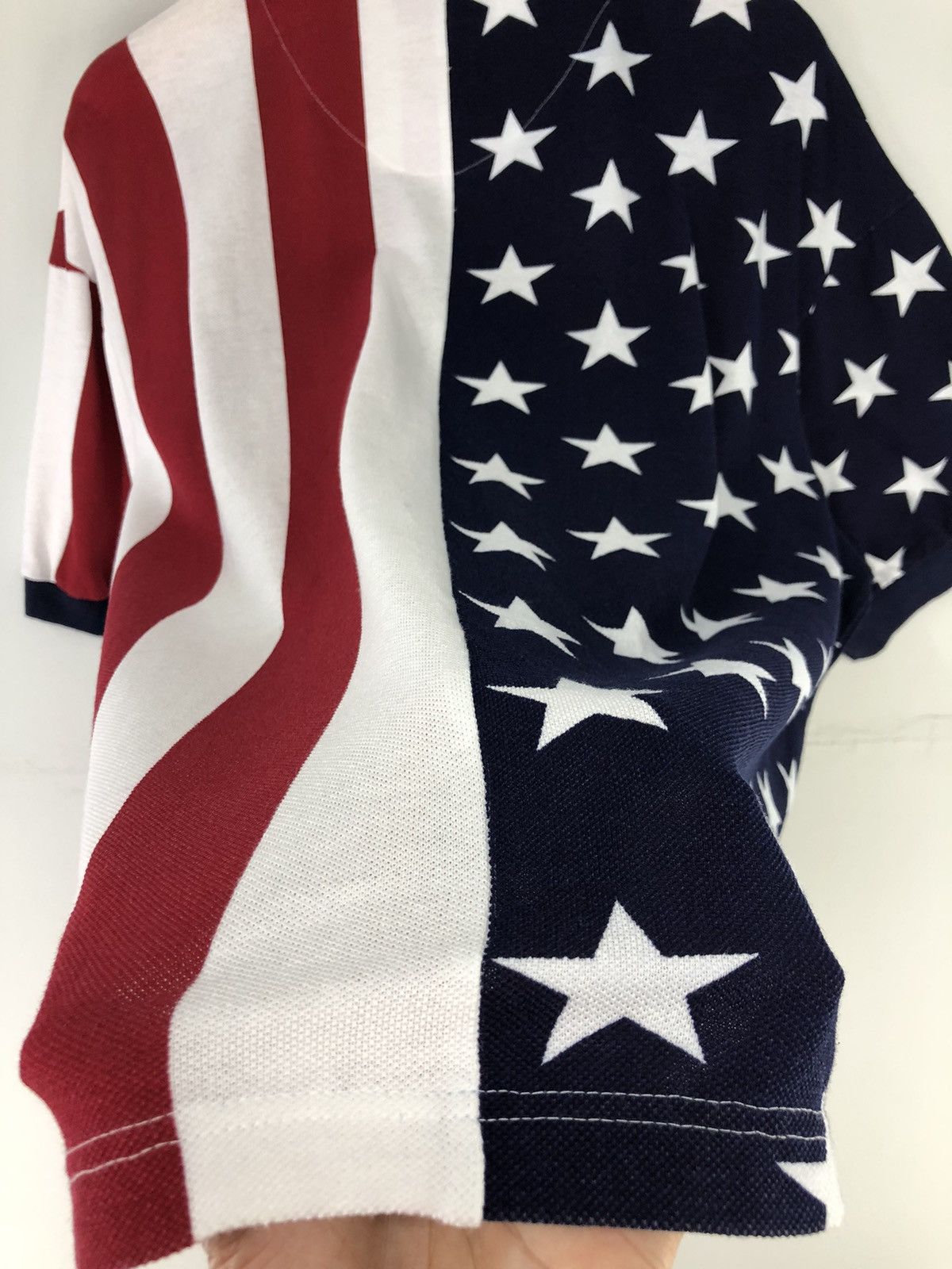 Vintage Vintage America Flag Polo Shirt Size US XXL / EU 58 / 5 - 13 Thumbnail
