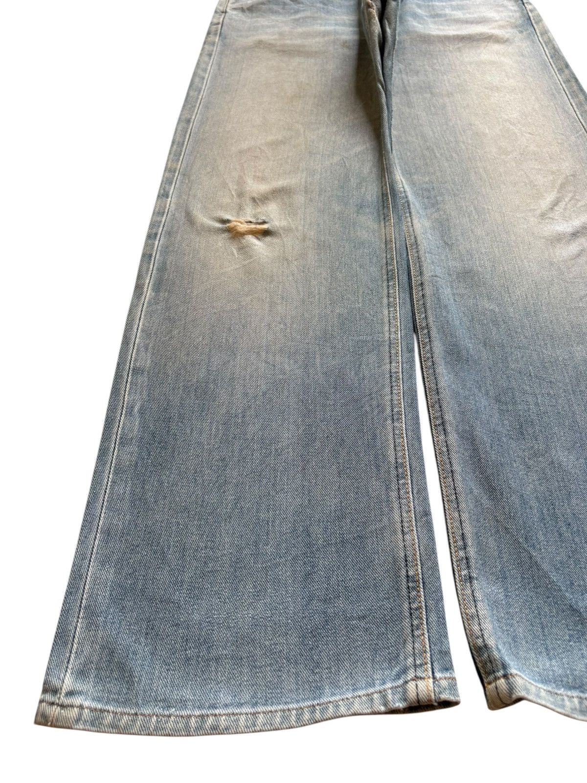 Lee Vintage Lee Selvedge Mud Wash Distress Baggy Jeans Size US 31 - 6 Thumbnail