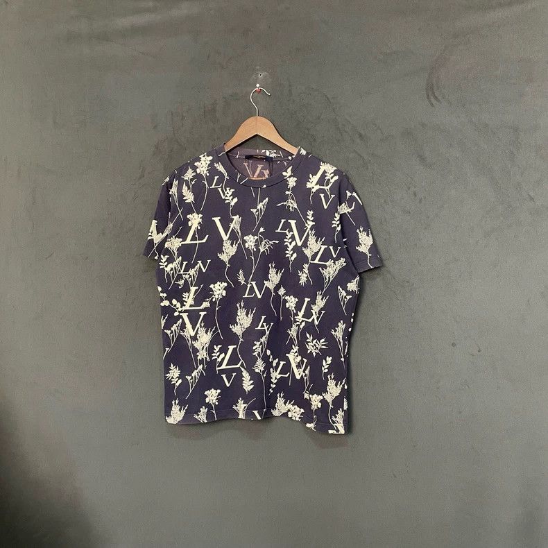 Louis Vuitton Louis Vuitton Blue wheat ear full print short sleeve Size US M / EU 48-50 / 2 - 1 Thumbnail