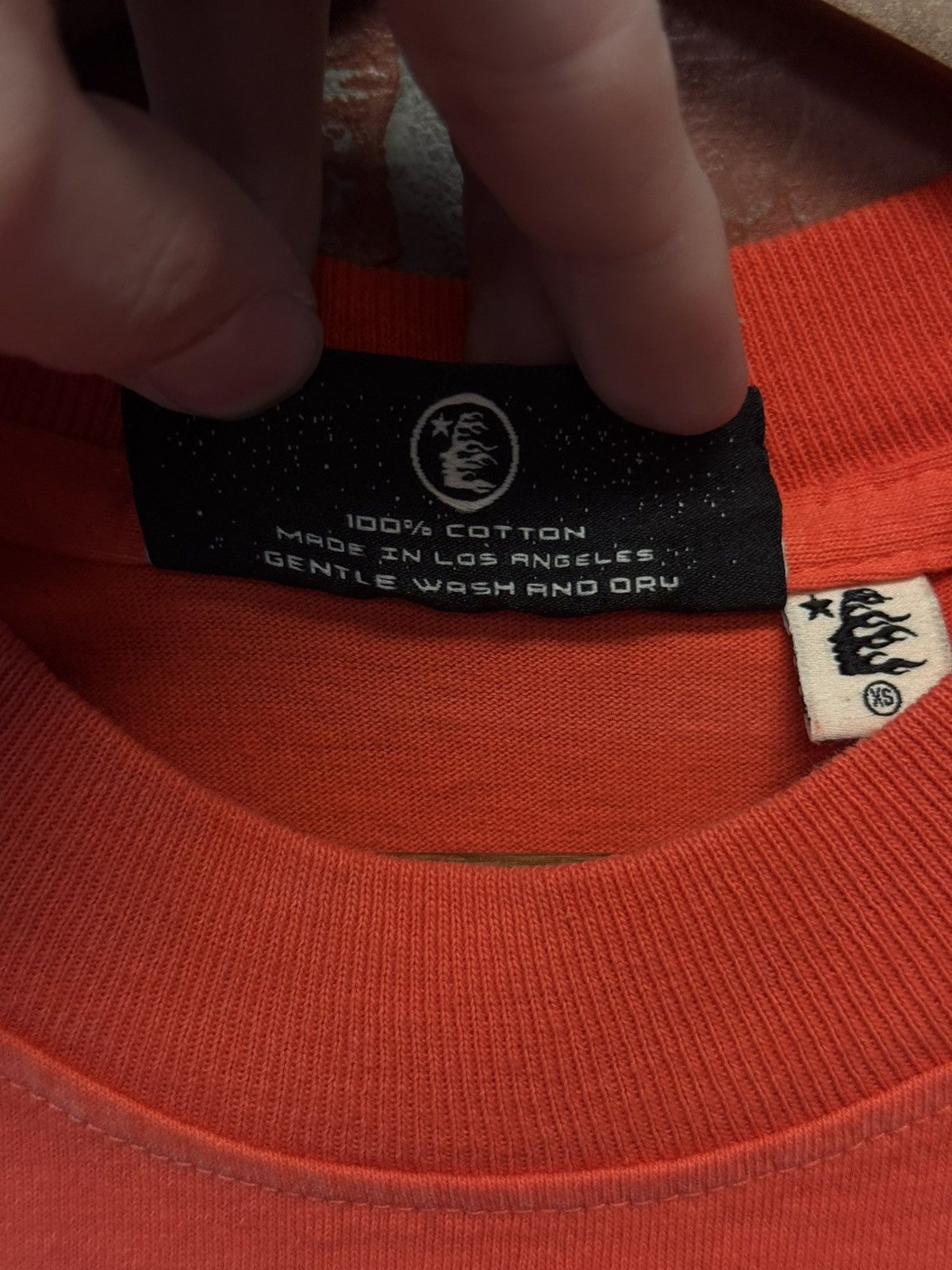 HELLSTAR Hellstar RED Logo Tee Shirt 100% Authentic Size XS Size US XS / EU 42 / 0 - 9 Thumbnail