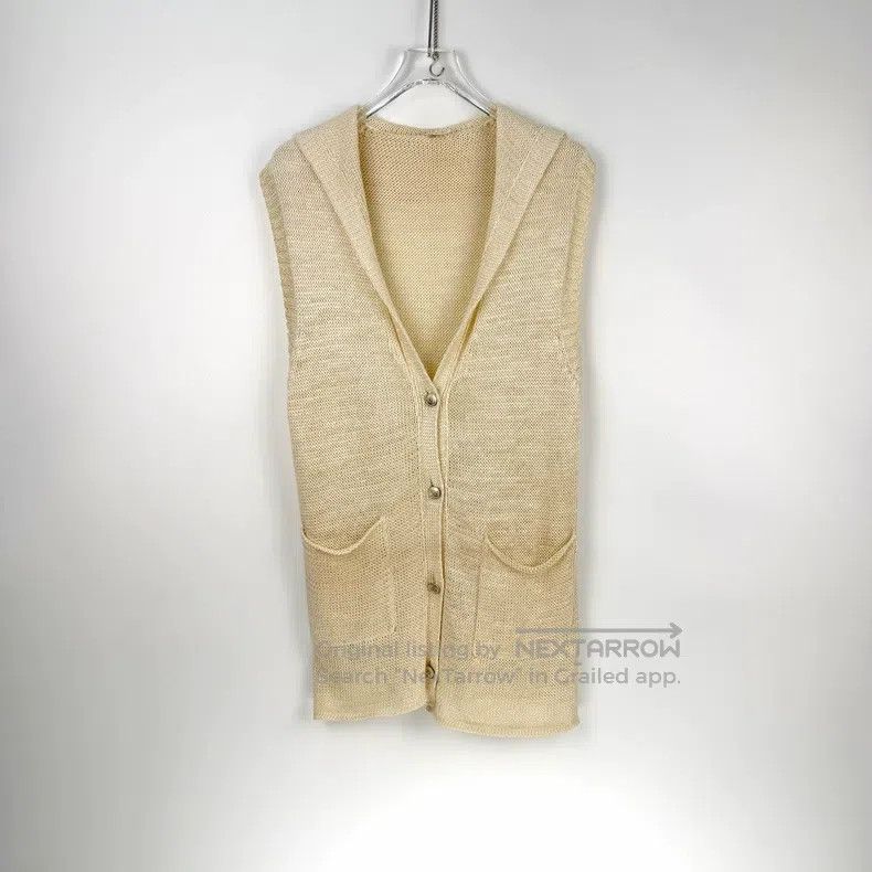 Hermes Hermes Beige wool mid-length vest cardigan Size XS / US 0-2 / IT 36-38 - 3 Thumbnail