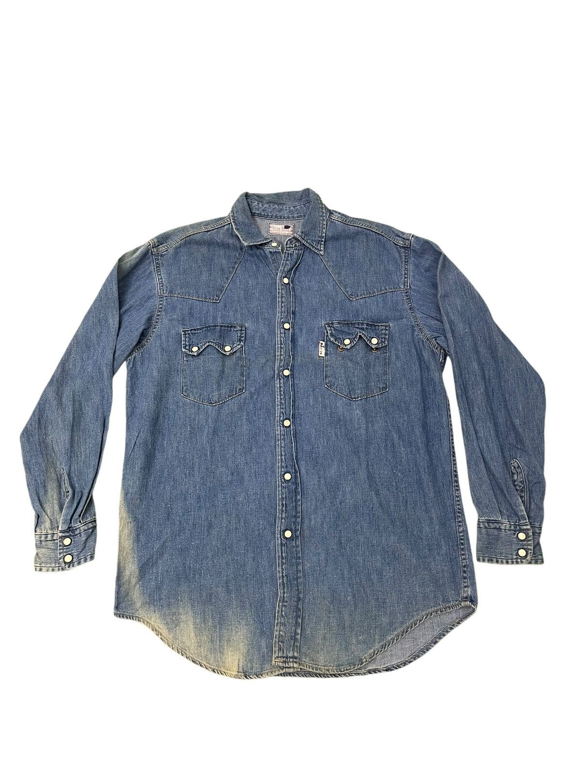 Blue Blue Japan Sun Faded Blue Blue Japan Denim Shirt Westerner 6🟩0 Size US M / EU 48-50 / 2 - 1 Thumbnail
