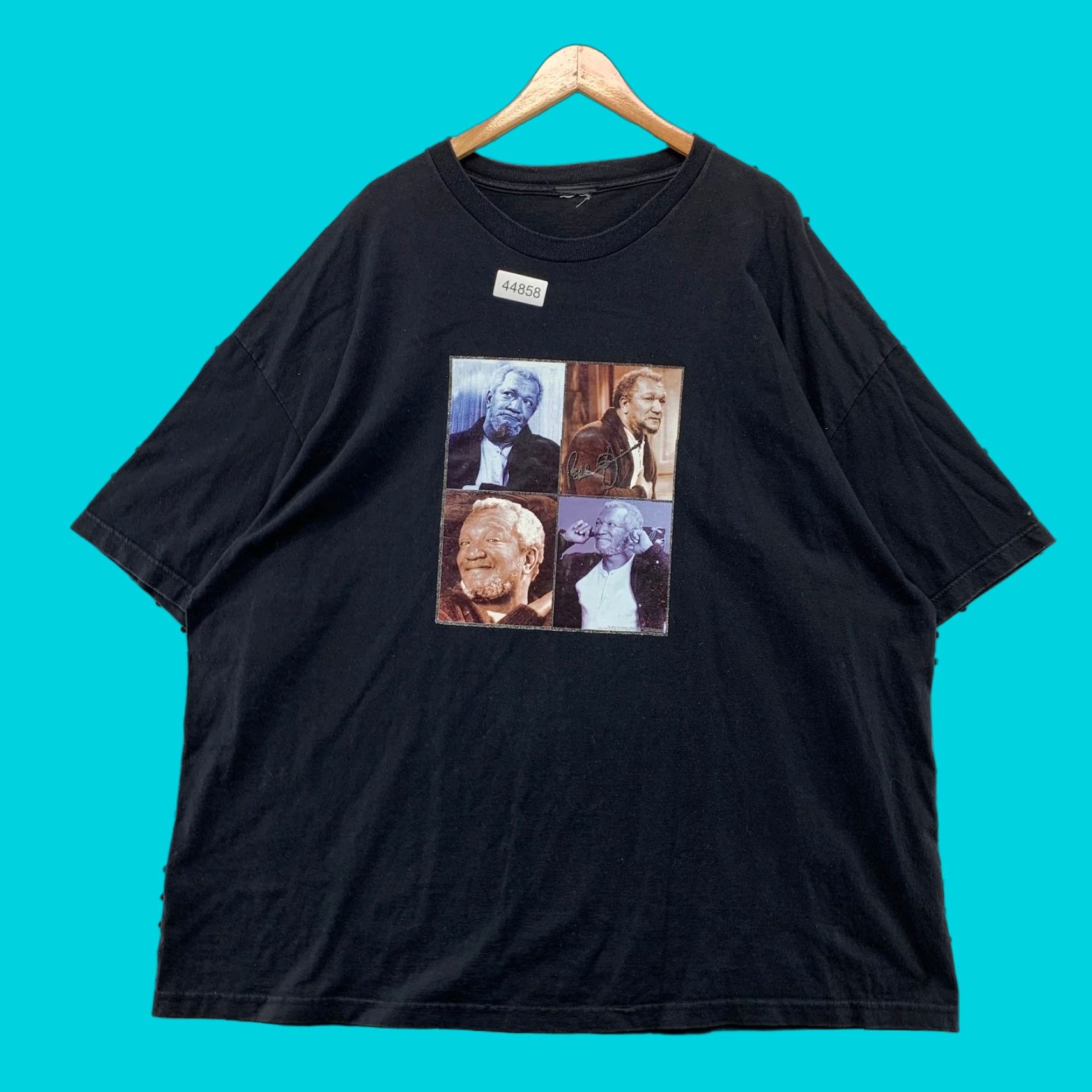 Gildan VINTAGE Redd Fox Sanford Sons Shirt Mens 3XL Black TV Show Short Sleeve Size US XXL / EU 58 / 5 - 1 Thumbnail