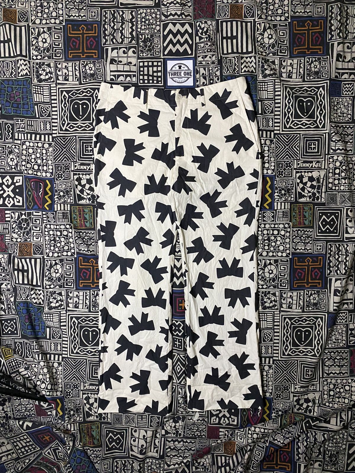 Comme des Garcons TRICOT COMME DES GARCONS AD06 PRINT PANTS Size US 31 - 1 Thumbnail