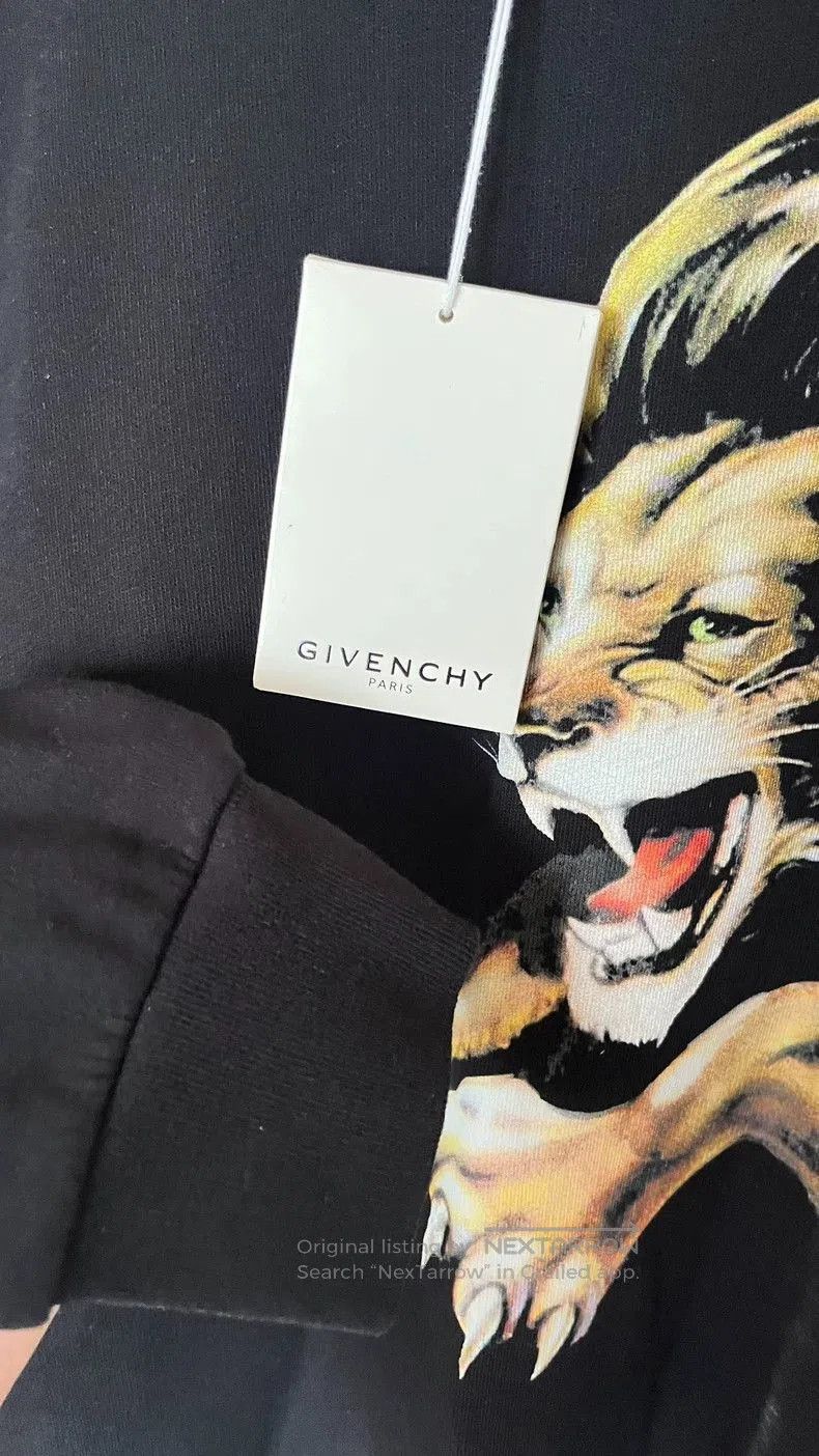 Givenchy Givenchy Black Lion Print Long Sleeve Sweatshirt . Size US L / EU 52-54 / 3 - 7 Thumbnail