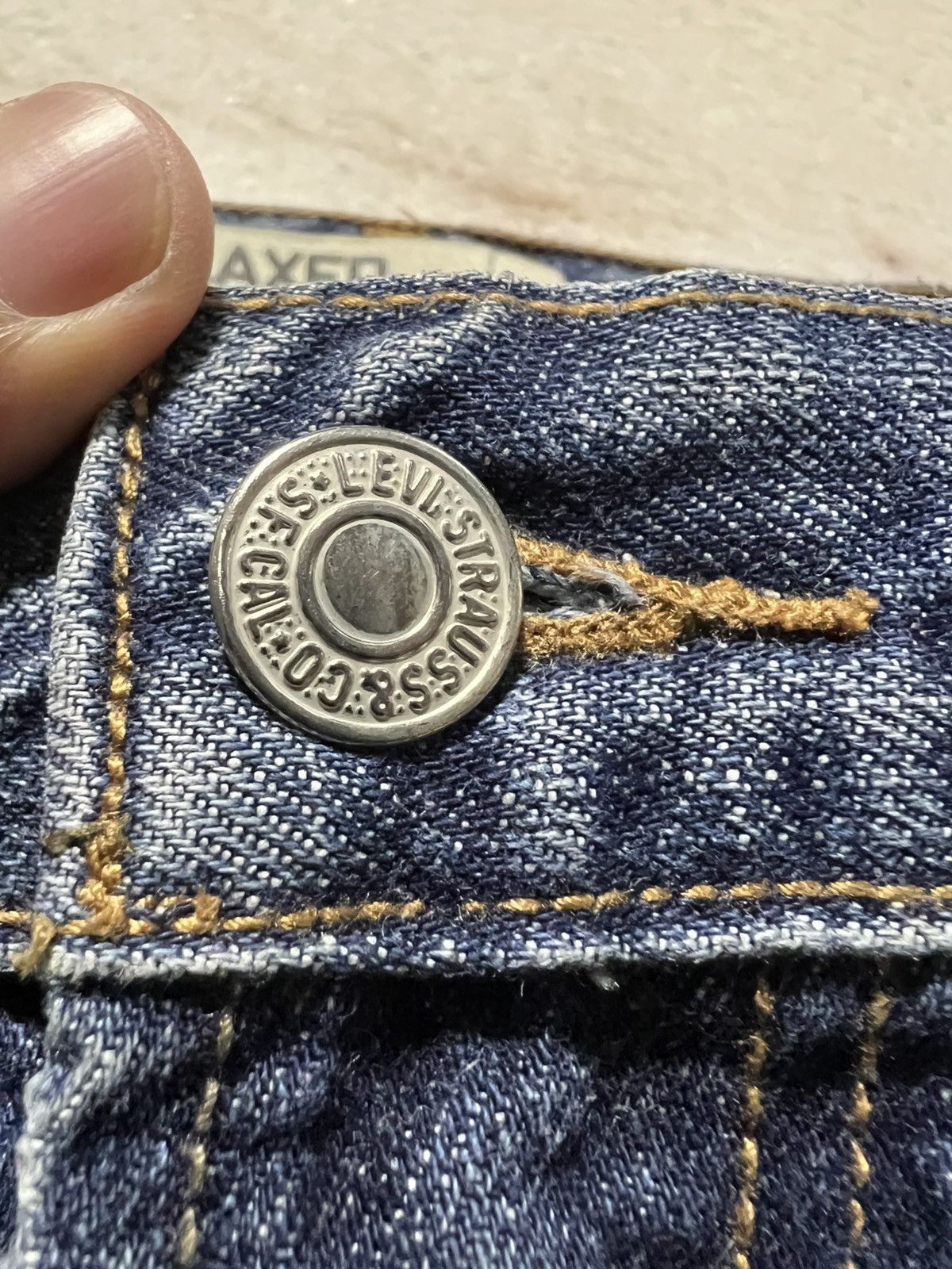 Levi's × Levi's Vintage Clothing 💥Baggy💥Vintage Levis 559 Distress Washed Jeans Size US 30 / EU 46 - 12 Thumbnail
