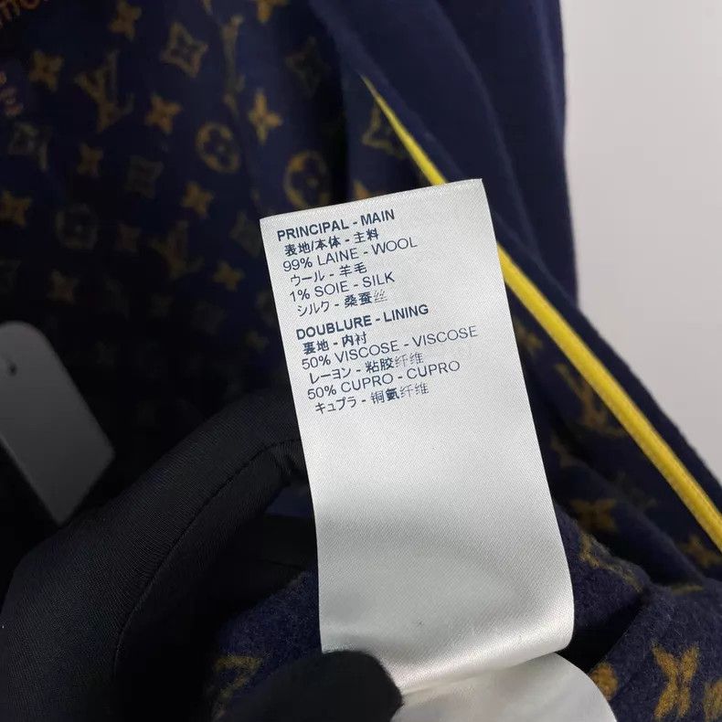 Louis Vuitton Louis Vuitton Navy blue long coat with presbyopia printed Size S / US 4 / IT 40 - 7 Thumbnail